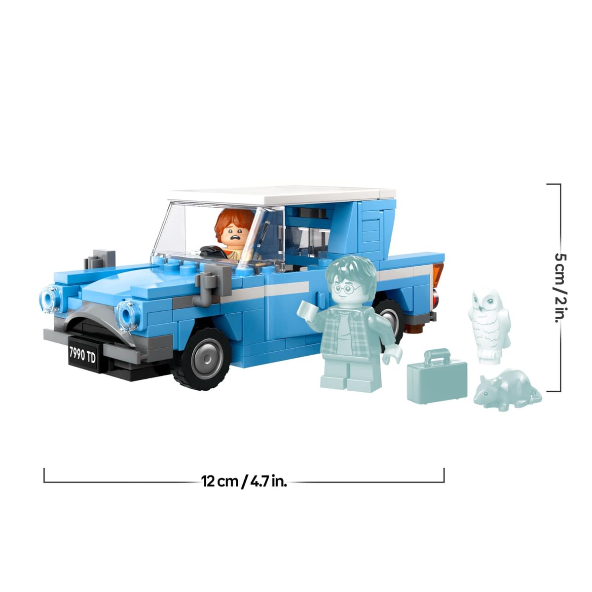 LEGO Harry Potter Ford Anglia Volador de Juguete de Fantasía, Juego de Aventuras con Coche de la Familia Weasley, Regalo para Niños, Niñas y Fans de 7 Años o Más, 2 Minifiguras de Personajes 76424 — view 6