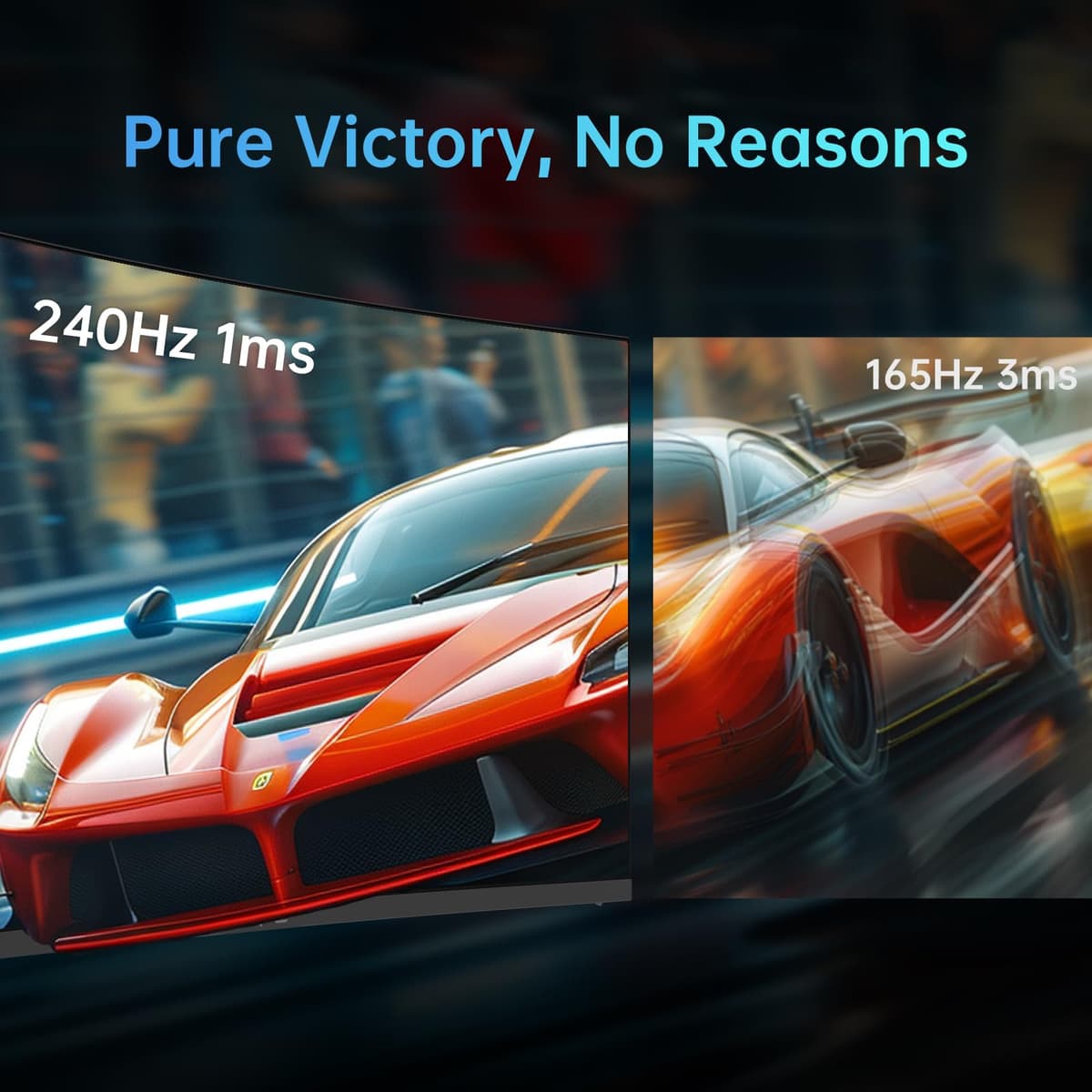 KTC 32 Inch Curved Gaming Monitor, Full HD 1080P@240Hz Monitor, VA 1500R, 1ms, Adaptive Sync, HDR10, HDMI 2.0 / DP1.4, 125% sRGB, VESA, Compatible with Desktop, Laptop, PS5, Xbox, Switch and More — view 2