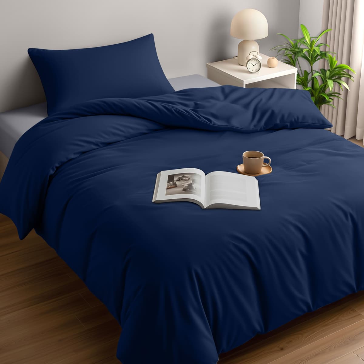 Utopia Bedding Duvet Cover Double - Soft Microfibre Polyester - Bedding Quilt Cover Set, with Pillow cases (Grey) — view 29