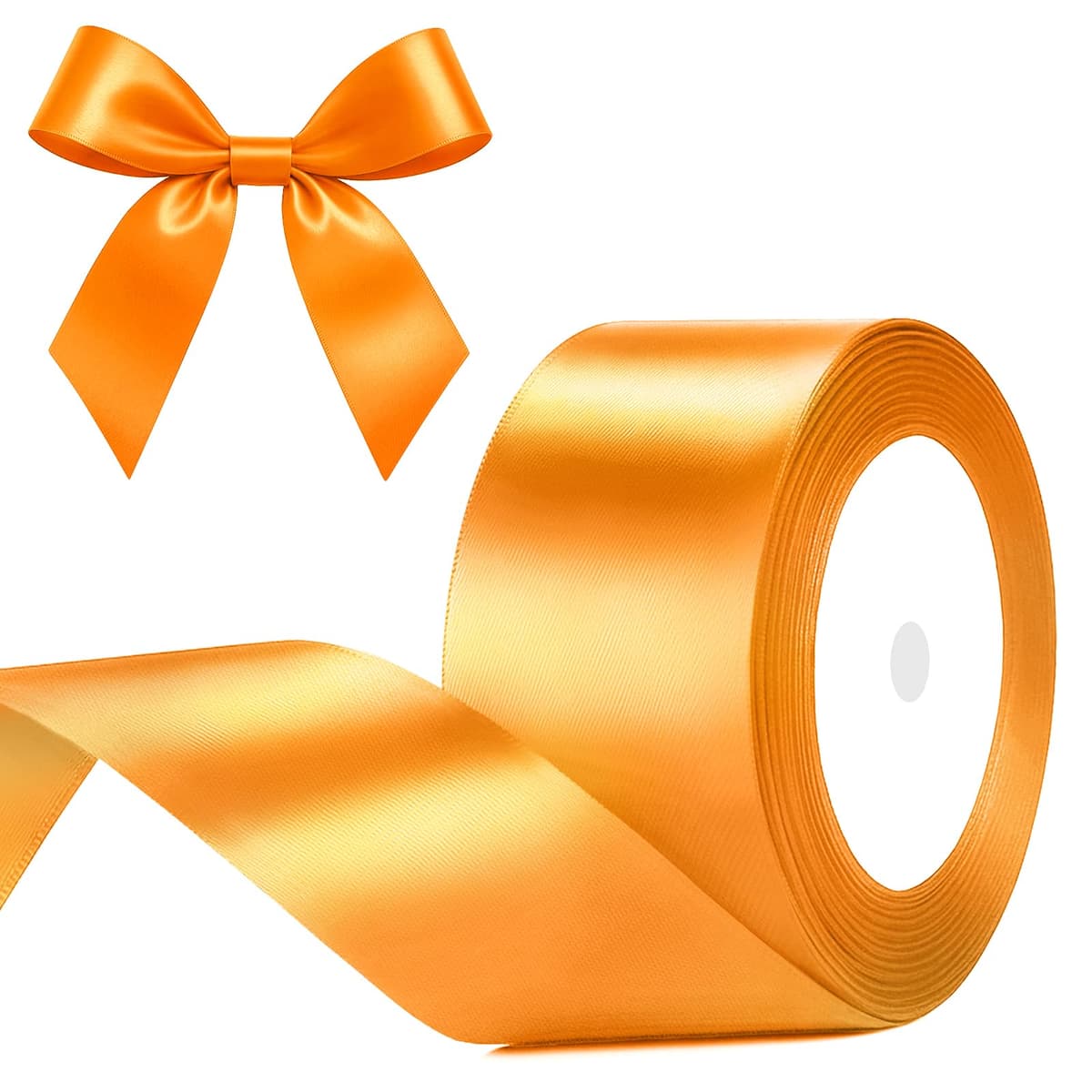 G2PLUS Baby Pink Satin Ribbons 10mm: Thick Fabric Gift Wrap Ribbons for Crafting, Party Decoration, 22m — view 56