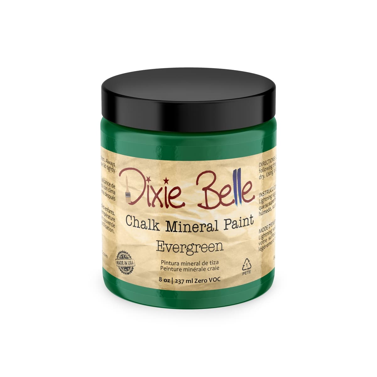 Dixie Belle Paint Company Chalk Finish Furniture Paint - Caviar (32oz) - Matte Black Chic Chalk Mineral DIY Furniture Paint — view 196