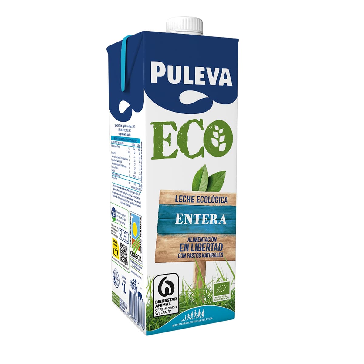 Puleva ECO - Leche Ecológica Entera BIO - Bienestar Animal - Brik UHT Pack 6 x 1L — view 6