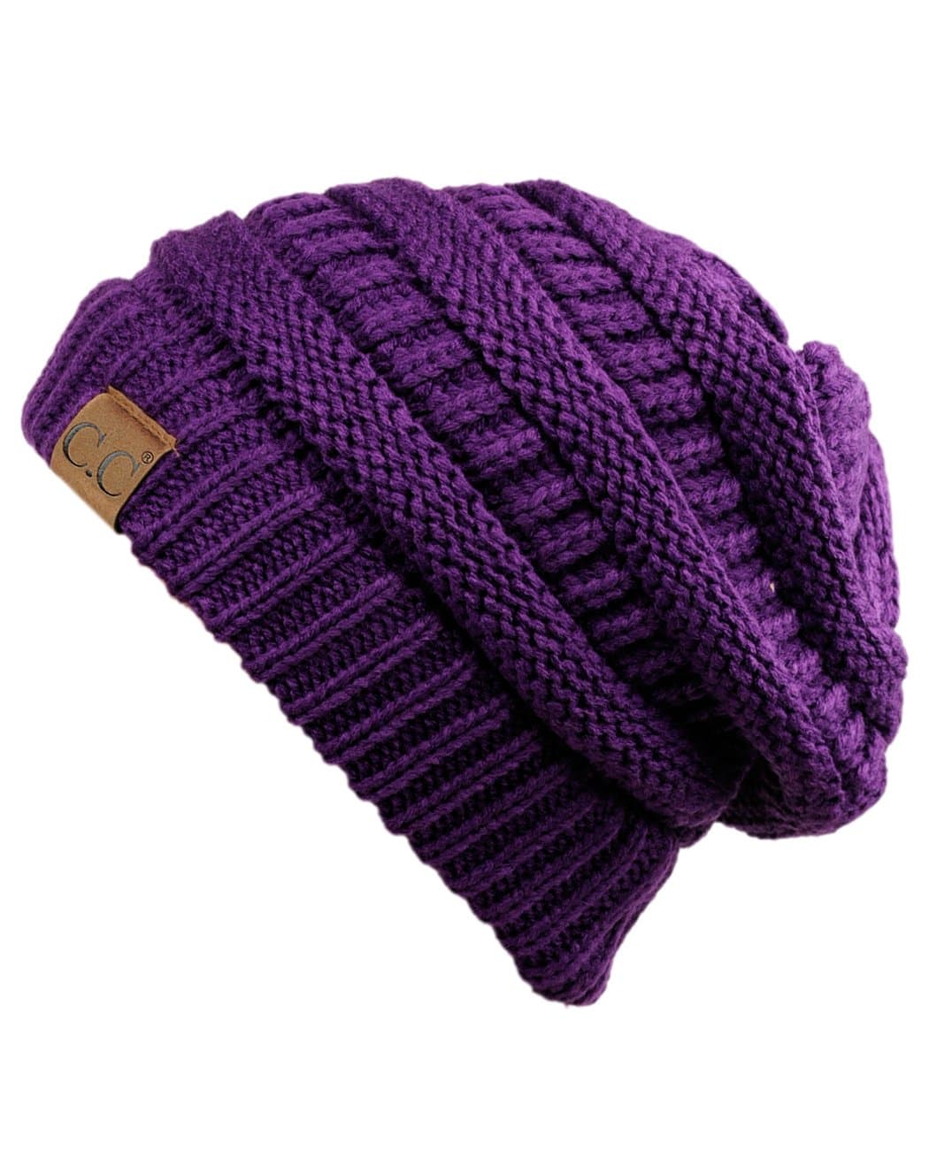 Warm Chunky Soft Stretch Cable Knit Beanie Skully — view 178