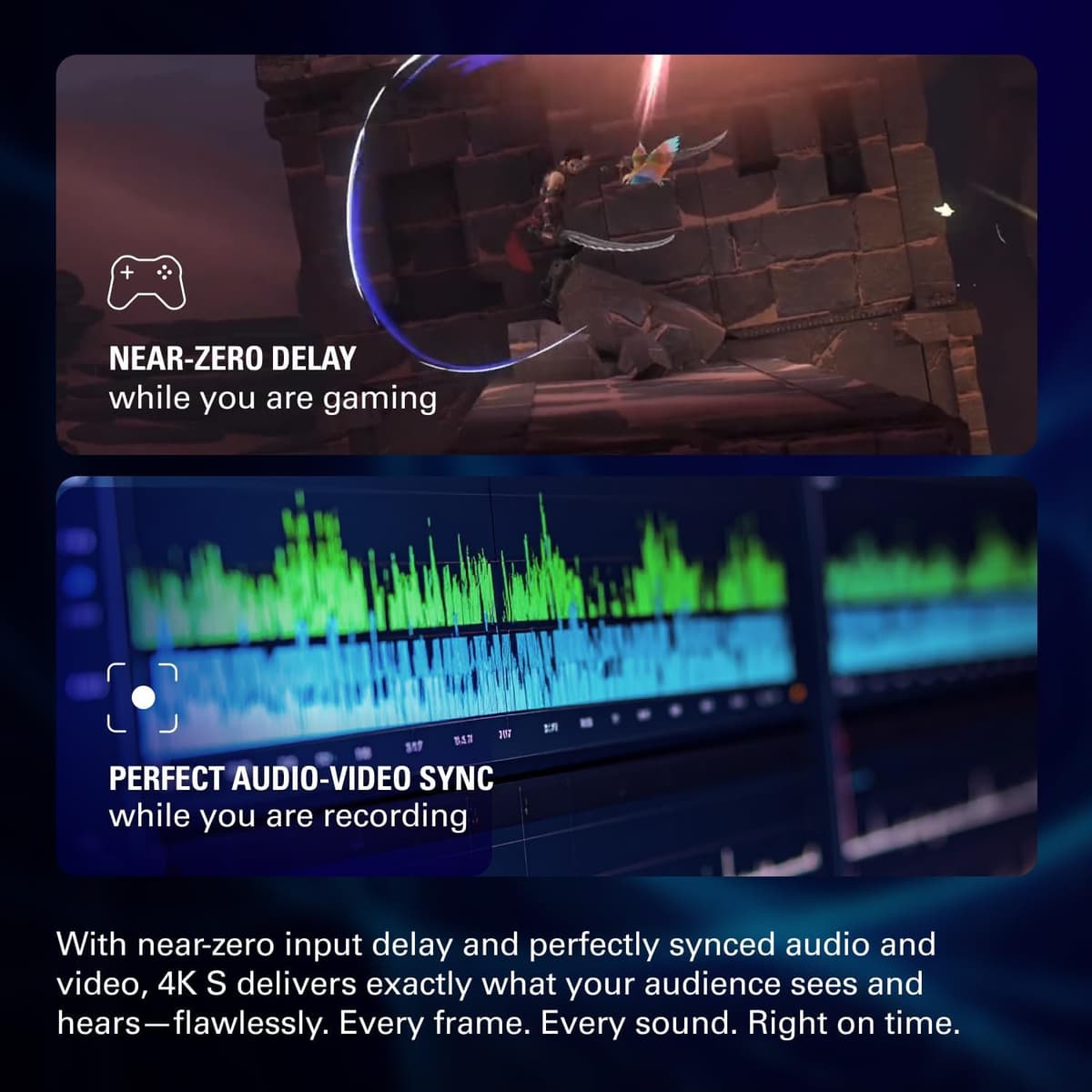 Elgato 4K S External Capture Card for PS5, Xbox Series X/S, Switch 2, PC, Mac, iPad | Pass and Capture in 4K60, 1440p120 or 1 — view 3