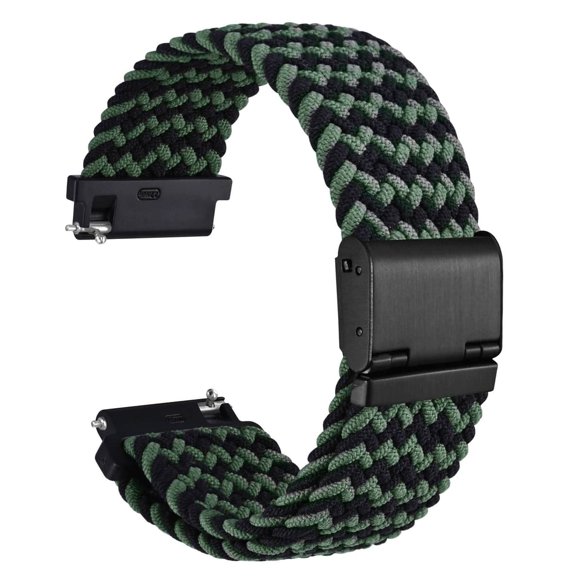 WOCCI Tejido Correas Reloj de Nailon para Hombre y Mujer, Hebilla Ajustable, Liberación Rápida, Trenzado Bandas Deportivas de Repuesto 18mm 19mm 20mm 21mm 22mm — view 33