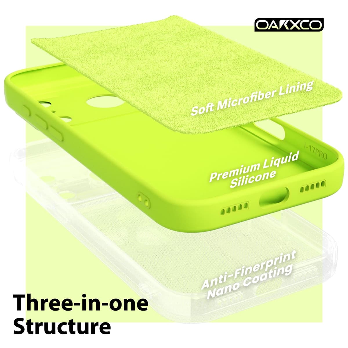 oakxco for iPhone 17 Pro Max Phone Case Liquid Silicone, Cute Thin Slim Grip Soft Rubber Gel for Women Men, Smooth Matte TPU Plain Solid Color Girly Simple Case with Camera Cover, Light Pink — view 1638