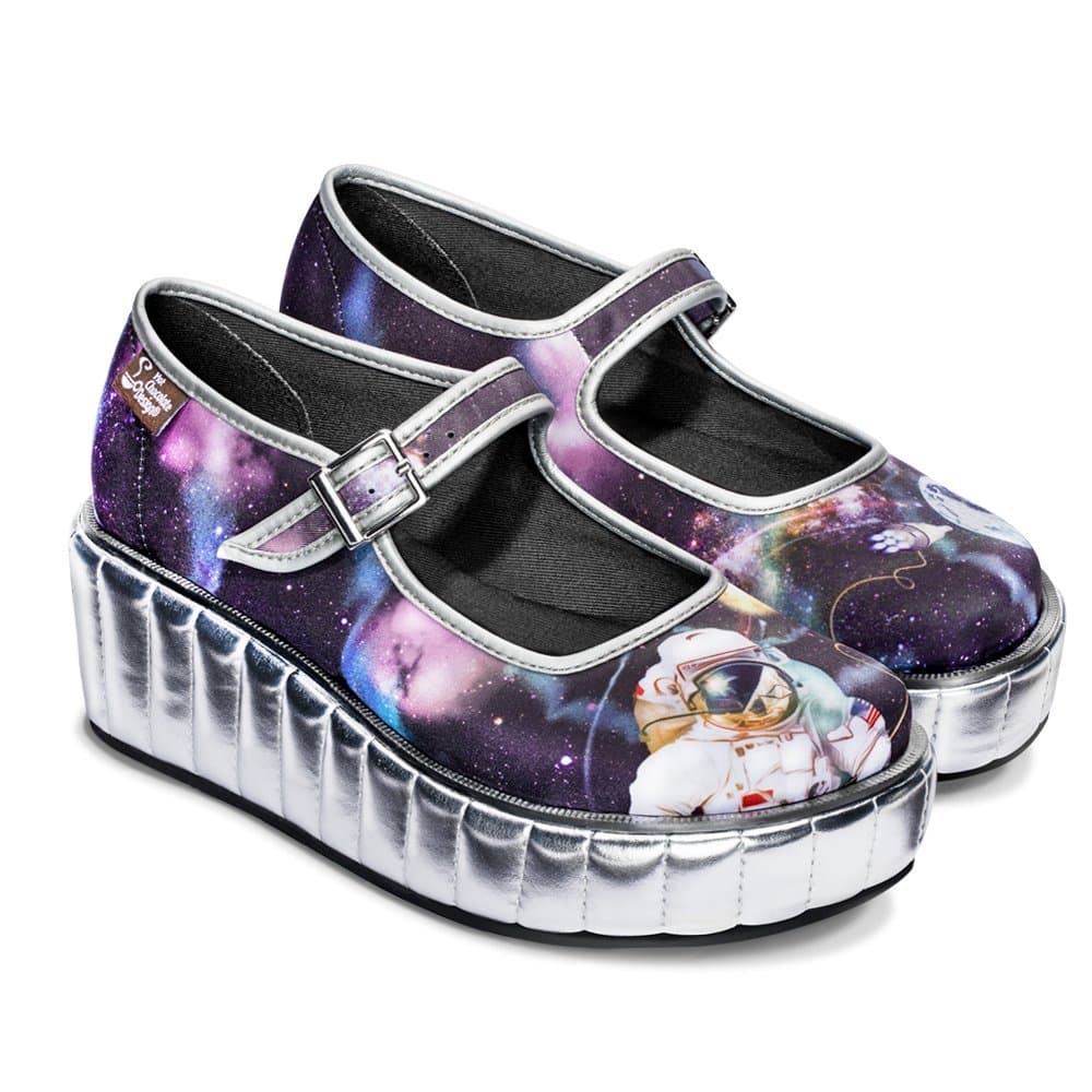 Hot Chocolate Design Chocolaticas Funky Canvas Women's Mary Jane Flat Shoes — view 118