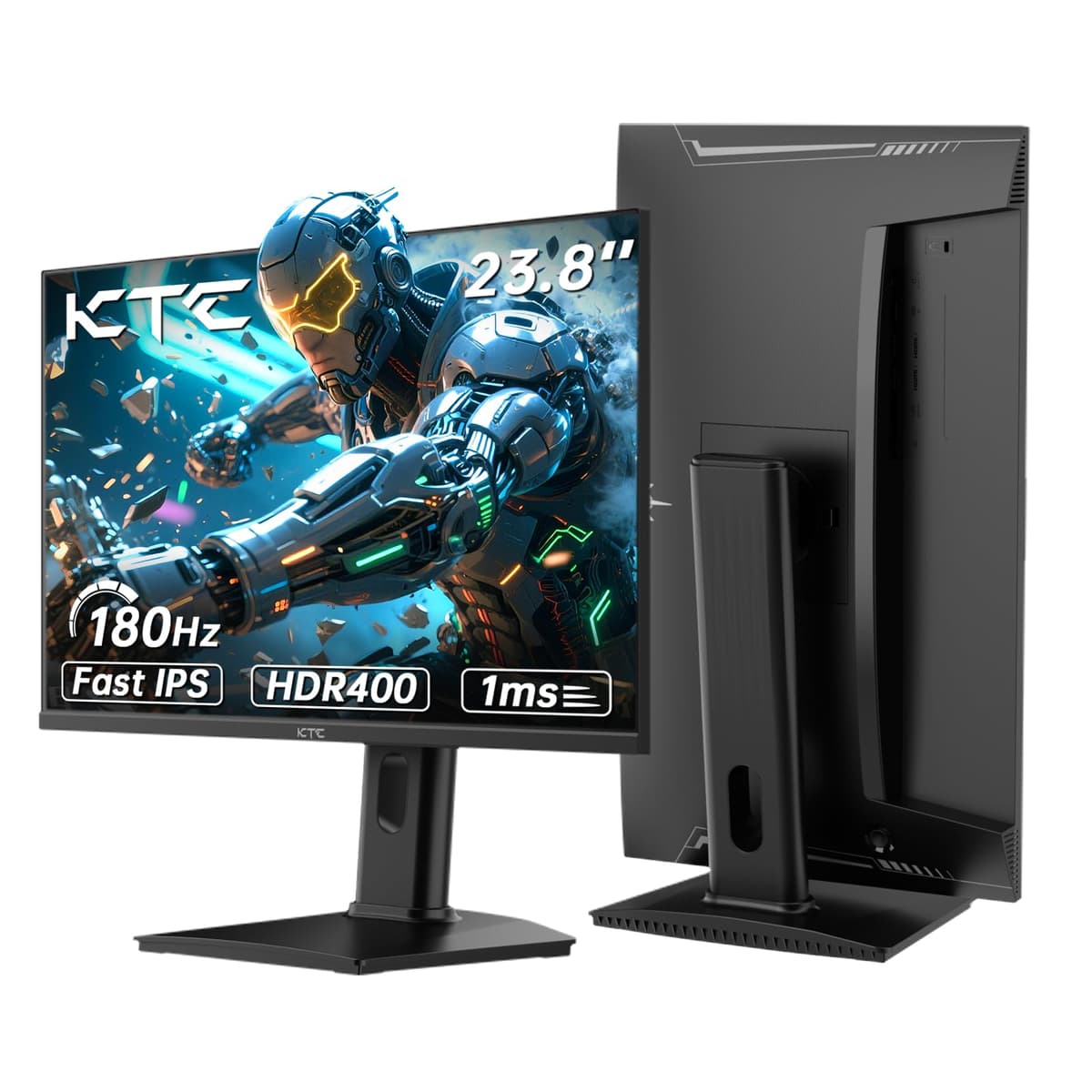 KTC 32 Inch Curved Gaming Monitor, Full HD 1080P@240Hz Monitor, VA 1500R, 1ms, Adaptive Sync, HDR10, HDMI 2.0 / DP1.4, 125% sRGB, VESA, Compatible with Desktop, Laptop, PS5, Xbox, Switch and More — view 21