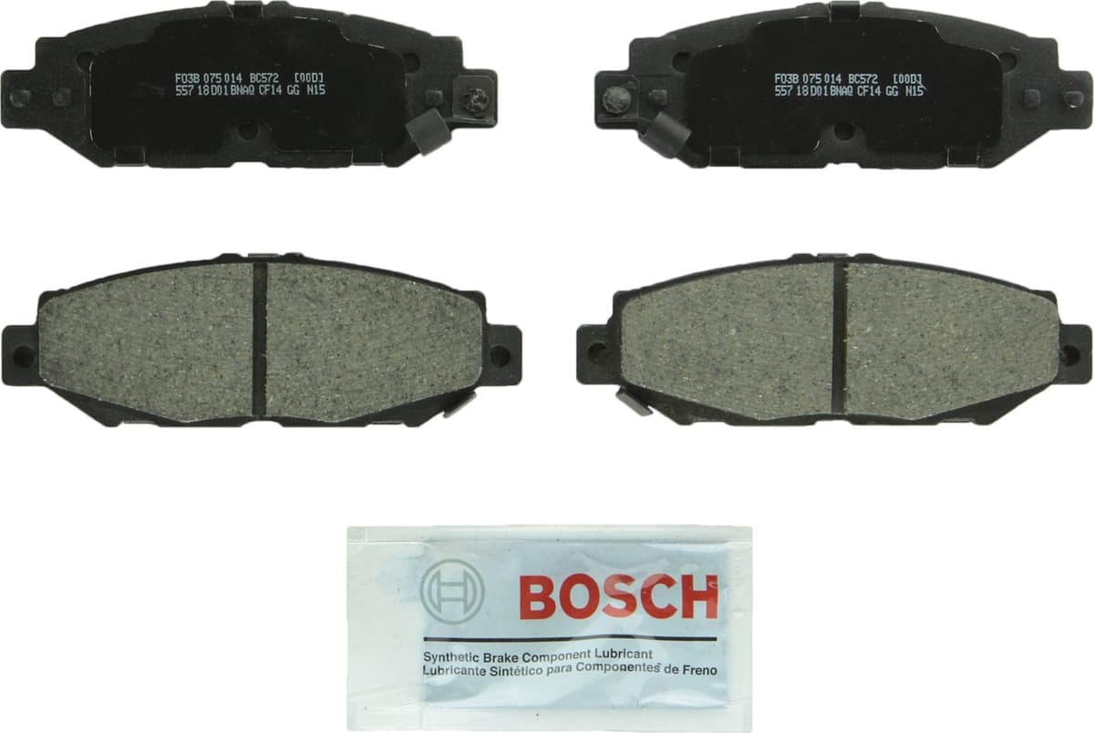 Bosch BC914 QuietCast Premium Ceramic Disc Brake Pad Set For: Acura ILX; Honda Accord, Civic, CR-V, Element, Fit, Front — view 27