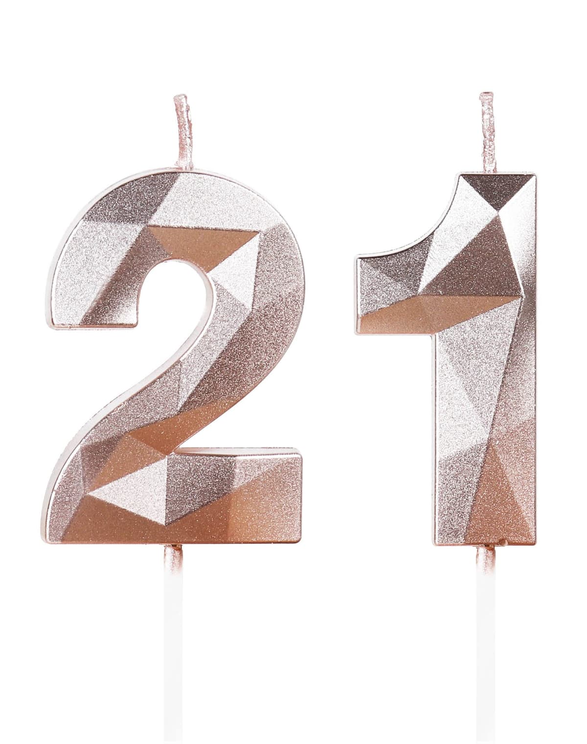 Yiran 50th Birthday Candles, Gold Number 50 Happy Birthday Candles, Cake Topper Decorations for Birthday Party, Wedding Anniversary Celebration Supply — view 72