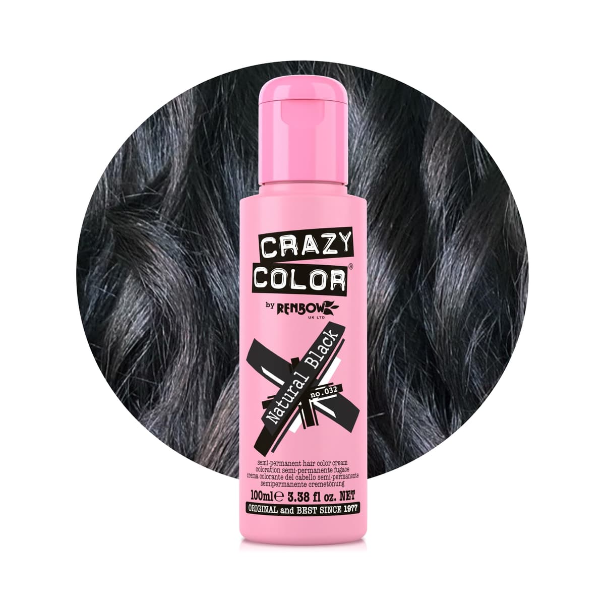 Crazy Color Vibrant Candy Floss Semi-Permanent Hair Dye. Highly Pigmented Pastel Pink Conditioning & Oil Nourishing Vegan Formula | No Bleach or Ammonia | 100ml — view 27