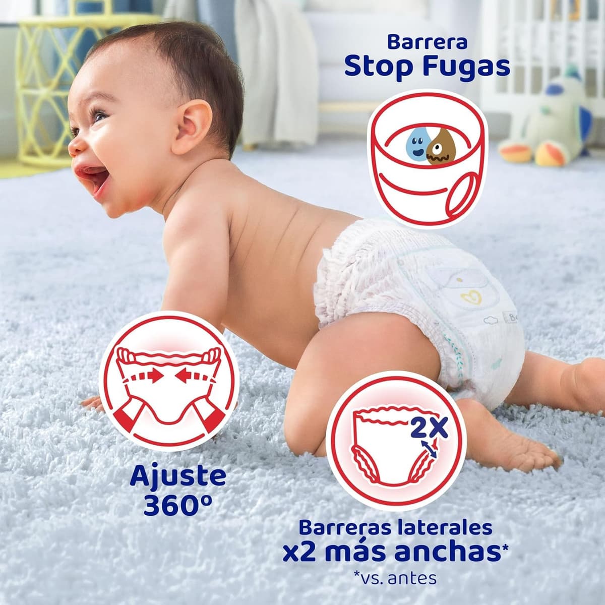 Dodot Bebé Pants Pañales, Talla 4, 9-15 kg, 132 Pañales, Pañal-Braguita con Ajuste 360° Anti-Fugas, Pack Mensual — view 4