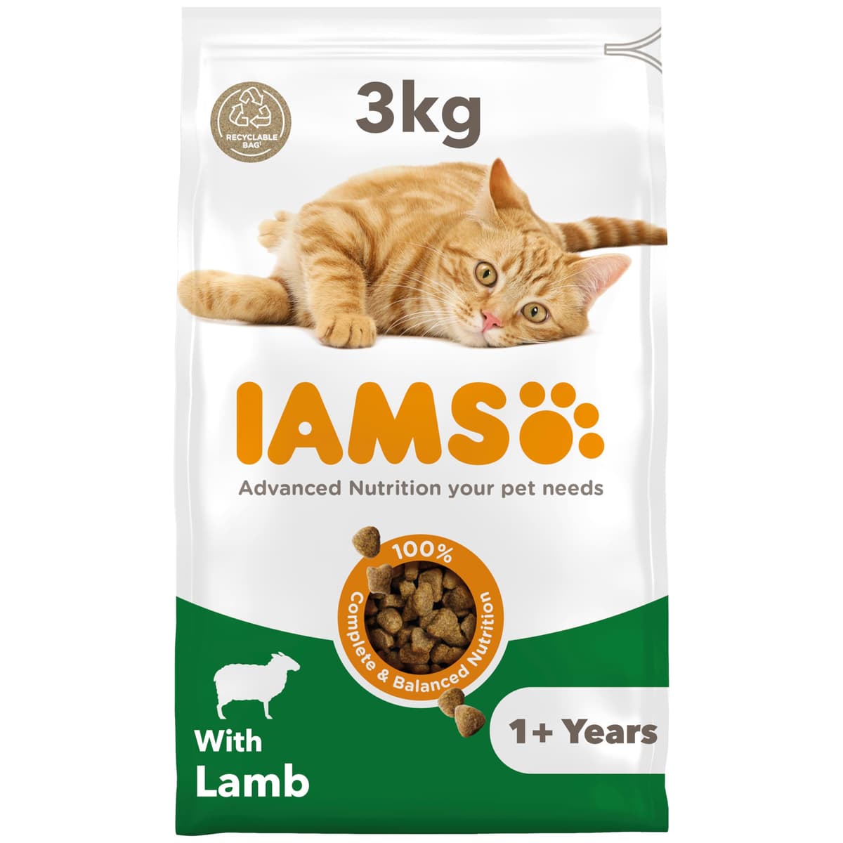 IAMS Adult Complete Dry Cat Food Chicken 3kg - Supports Strong Immune System — view 12