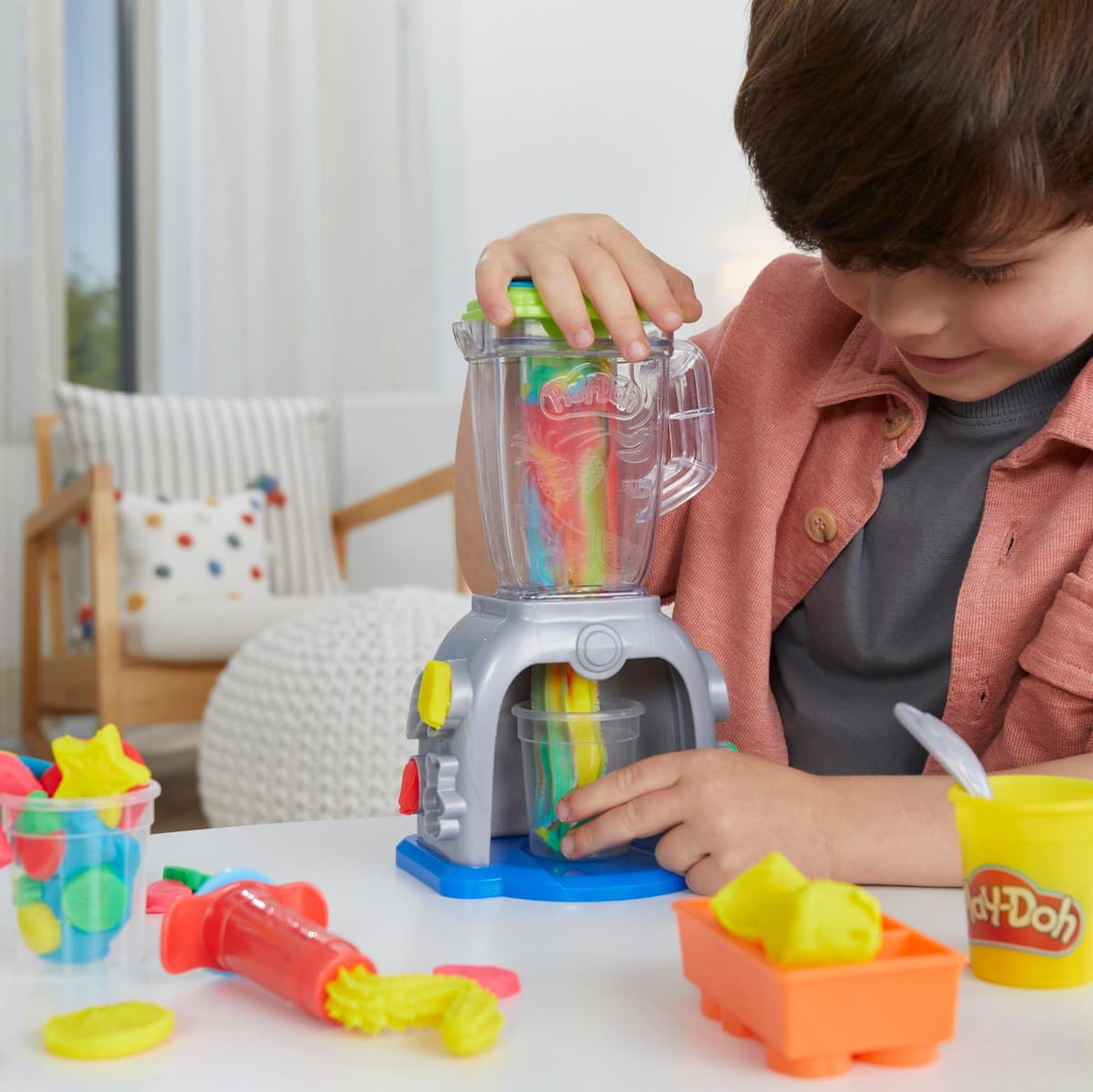 Play-Doh Swirlin' Smoothies Toy Blender Playset, Play Kitchen Appliances, Kids Arts and Crafts Toys for Ages 3+, Pretend Play Toy for Unisex — view 4