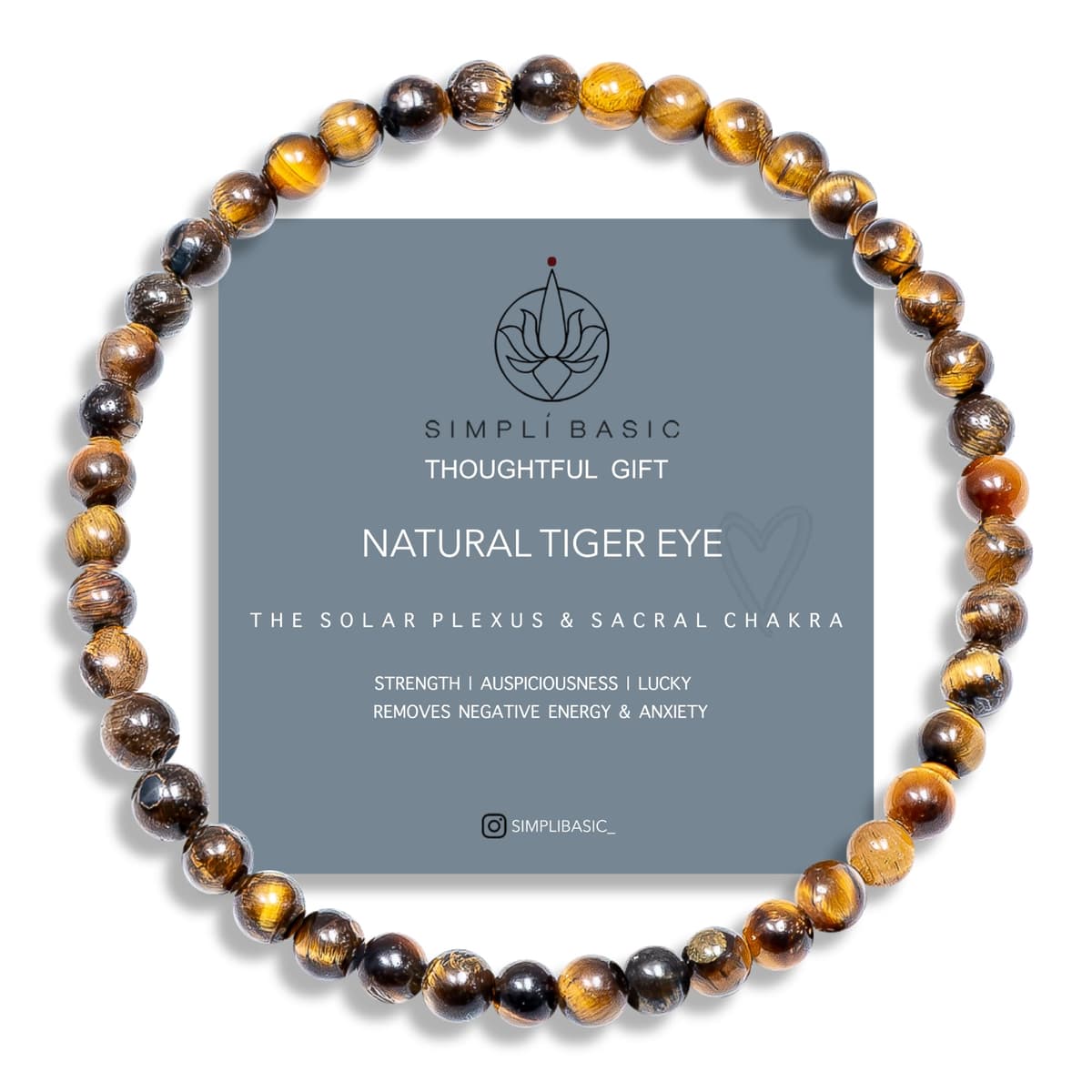 Natural Healing Gemstone Bracelet 4mm Beads, Womens & Mens, Inc Gift Box — view 22