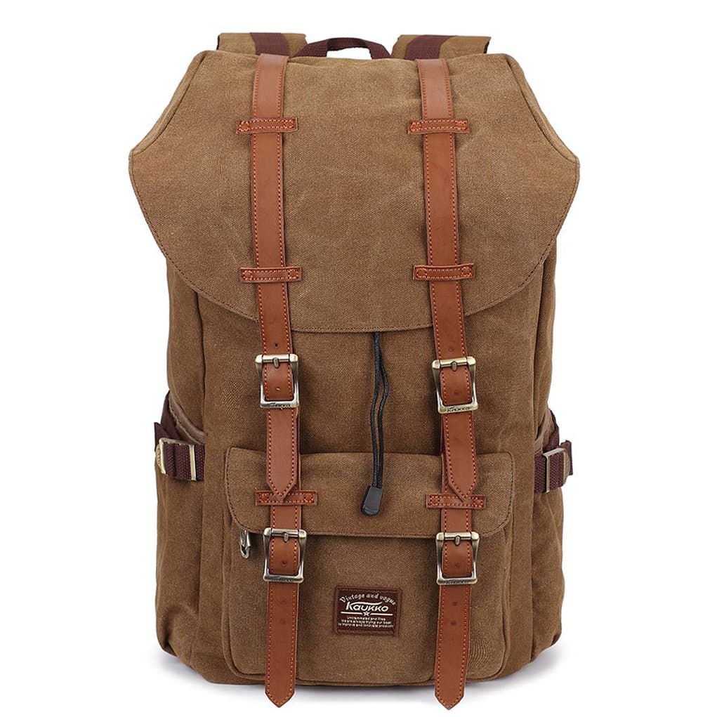 KAUKKO - Mochila unisex bonita y elaborada, con compartimento para portátil de 15 pulgadas, para escuela, universidad, 22 l