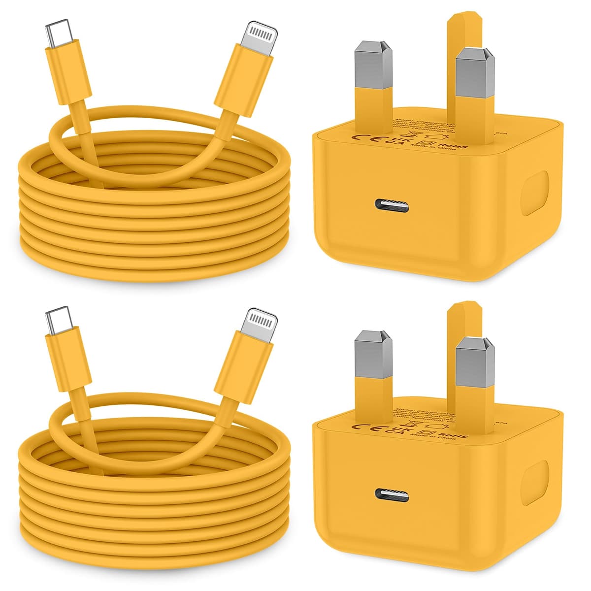 KTDRJN for iPhone Charger Fast Charge, 2Pack PD 20W Fast Apple Charger Cable 2M, iPhone Fast charger Plug with USB C To Lightning Cable for iPhone 14 13 12 11 Pro Max XS XR X 8 7 6 Plus, iPad and iPod — view 12