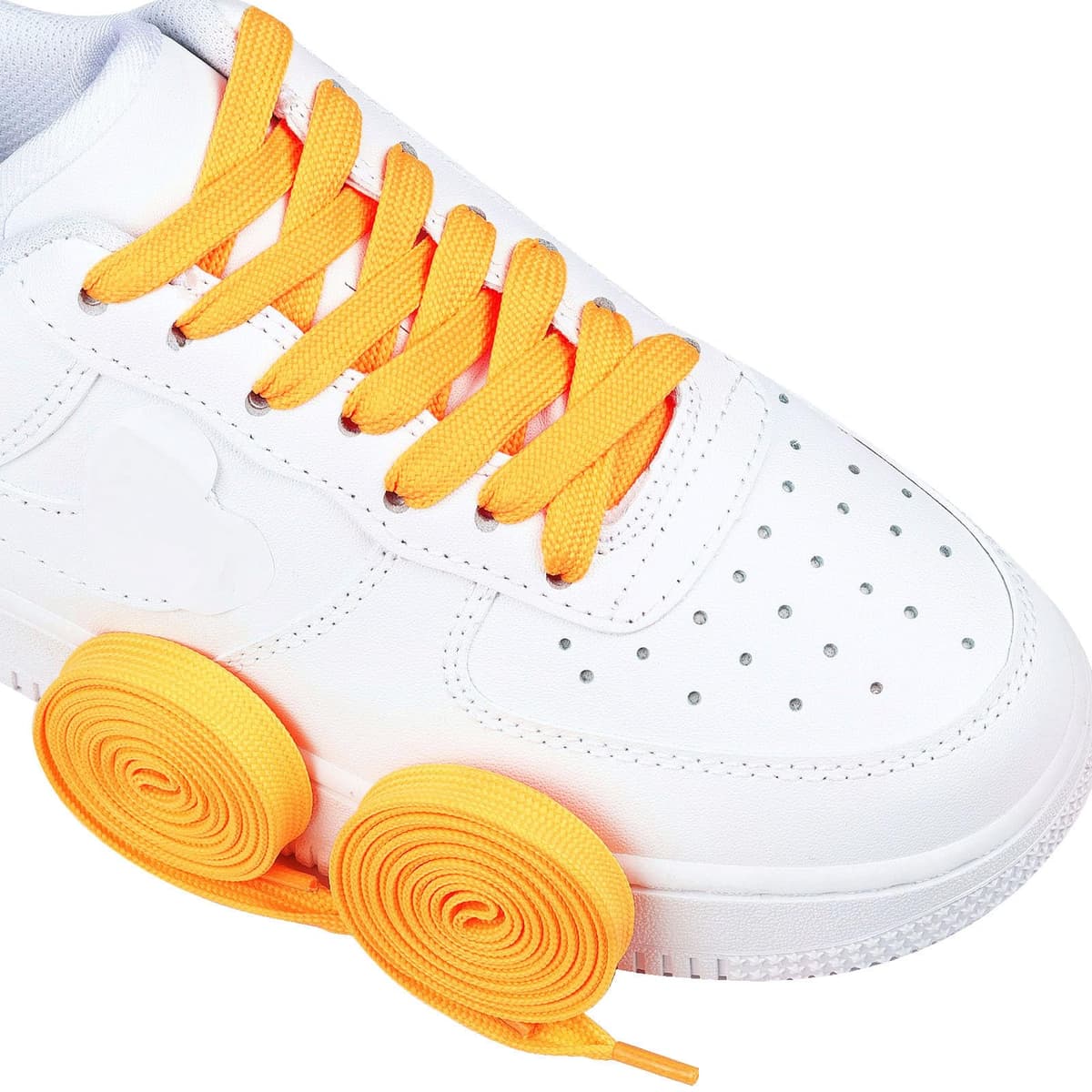 Olukssck - 2 Pares de Cordones Planos, Cordones duraderos de Repuesto de 10 mm de Calidad para Zapatos de Deporte, Zapatos de Ciudad — view 2