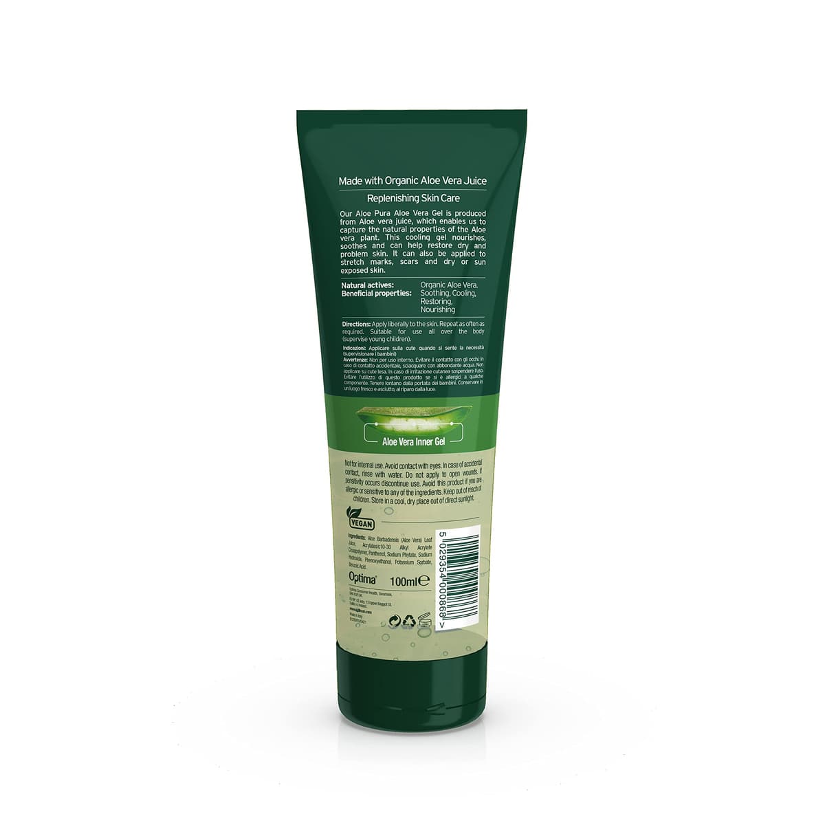 Aloe Pura, Organic Aloe Vera Gel, Natural, Vegan, Cruelty Free, Paraben & SLS Free, Cooling, Soothing, 100ml — view 4