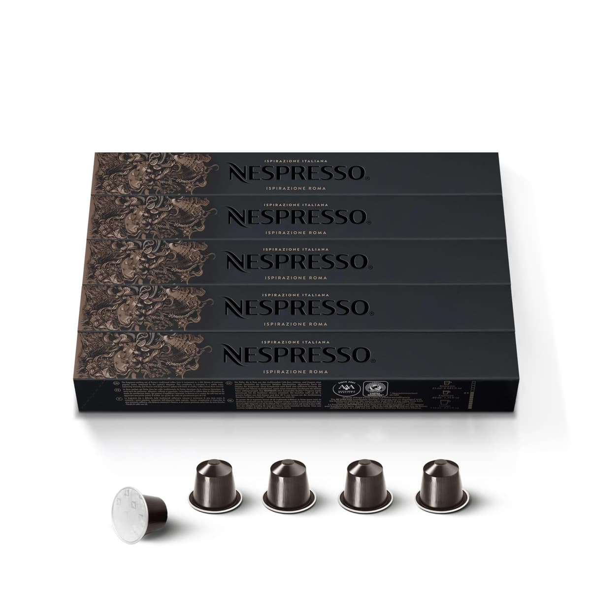 Nespresso Vertuo Double Espresso Selection Long Expiry Coffee Pods Capsules Chiaro Scuro 20 Pods 2 Sleeves — view 20