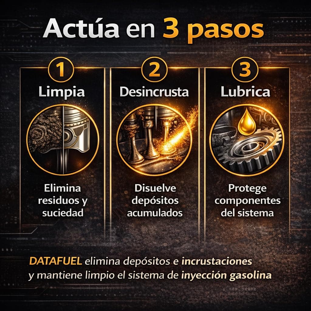 Datacol Limpiador Inyectores Gasolina DATAFUEL 300 ml, Aditivo Gasolina para Sistema de Combustible, Limpia, Desincrusta y Lubrica Inyectores, Bomba y Válvulas (3) — view 4