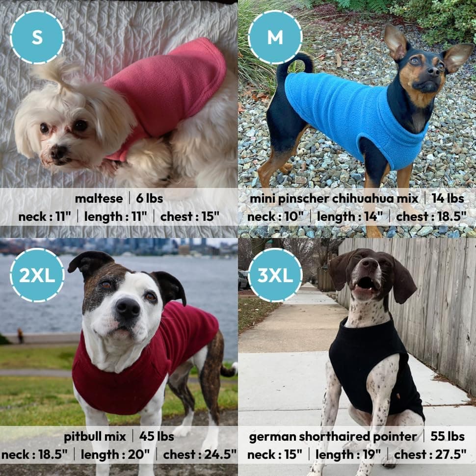 Gooby Stretch Fleece Pull Over Cold Weather Dog Vest, 3X-Large, Black Black 3X-Large — view 4