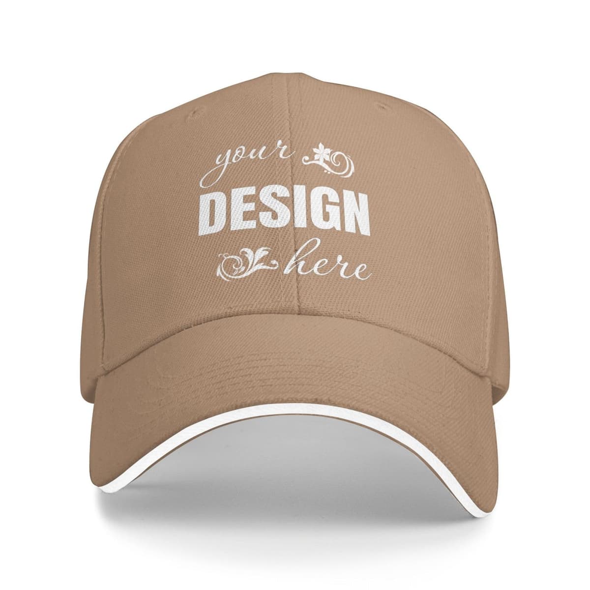 Gorra de Béisbol Personalizada - Diseña tu Propia Gorra con Foto y Texto, Gorra de Sándwich Ajustable para Hombre y Mujer, Gorra Deportiva Estructurada y Transpirable