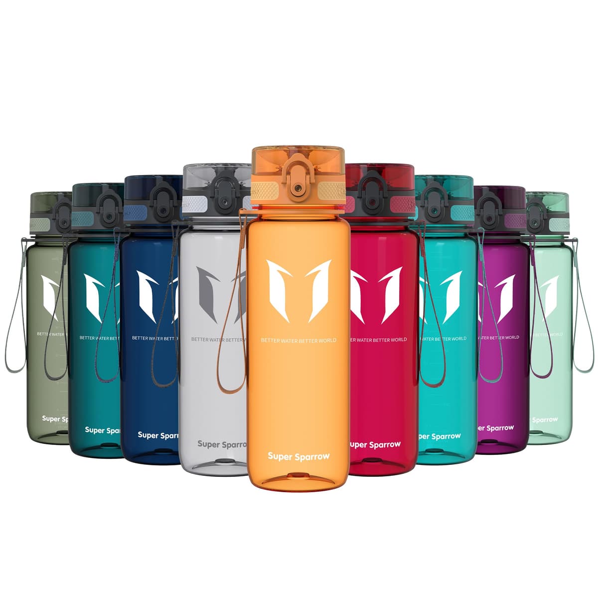 Super Sparrow Botella de Agua Deportiva -350ml & 500ml & 750ml & 1000ml - Sin BPA — view 34