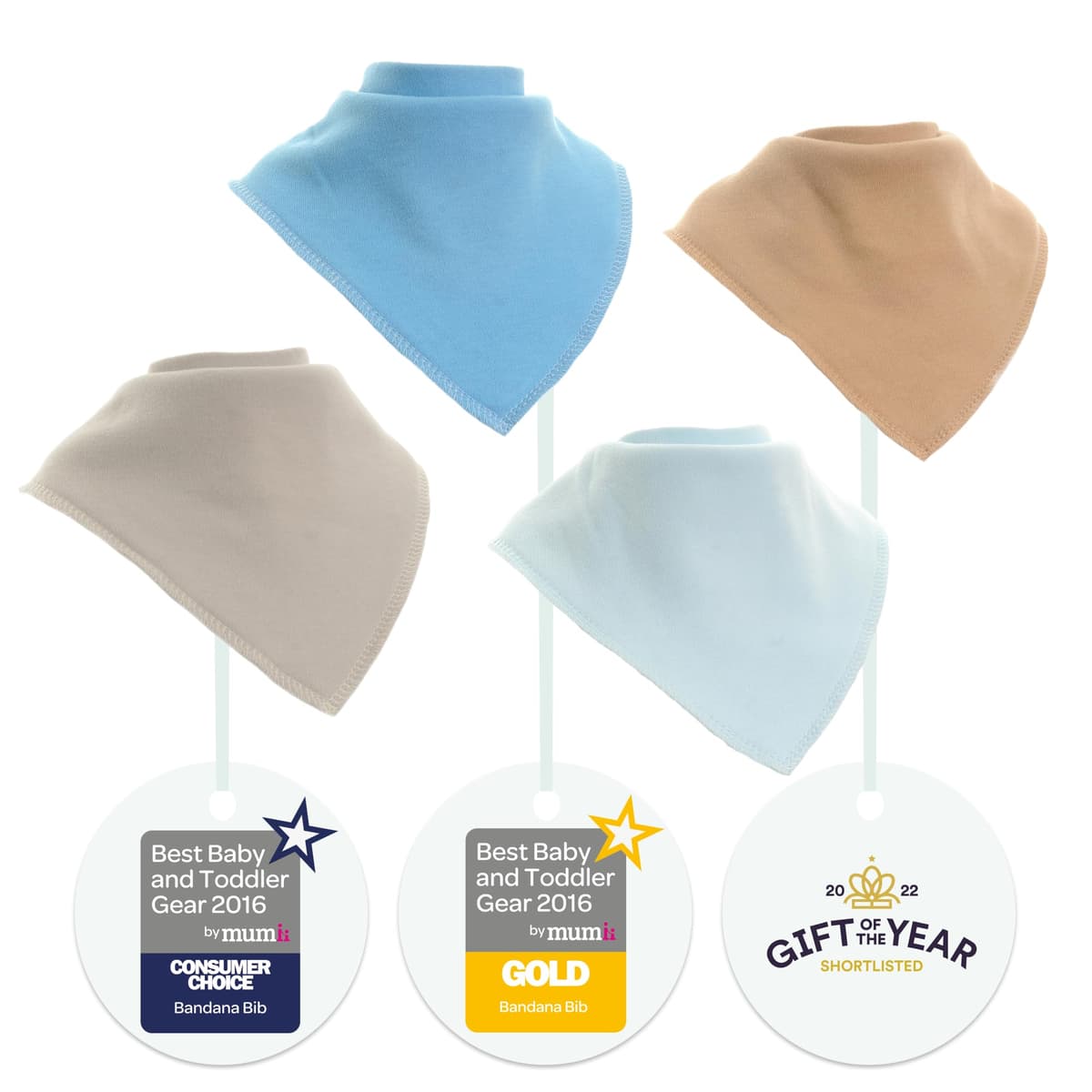 Bandana Dribble Bibs - Cotton Front Baby Bibs Newborn to 24 Months - Newborn Baby Gifts - Bibs For Comfortable Kids — view 129