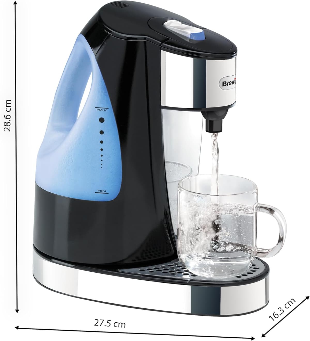 Breville HotCup Hot Water Dispenser | 3kW Fast Boil |1.5L | Energy-Efficient | Gloss Black [VKJ142] — view 7