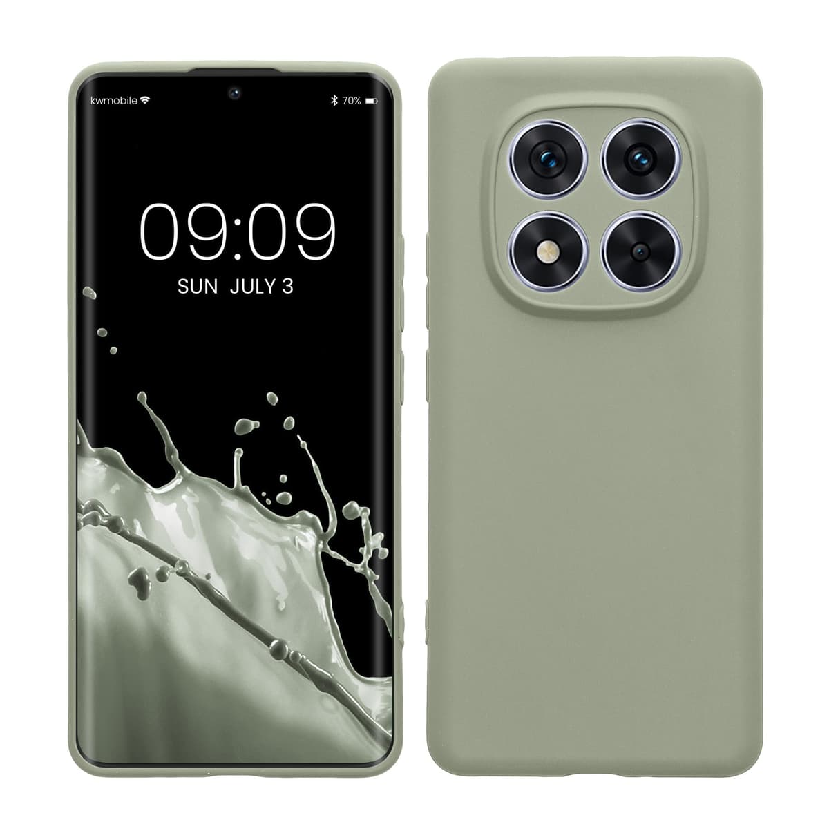 kwmobile Carcasa Compatible con Xiaomi Redmi Note 14 Pro 5G / Poco X7 Funda - Funda Ultrafina de TPU con Bordes elevados - Lavanda Metalizado — view 212