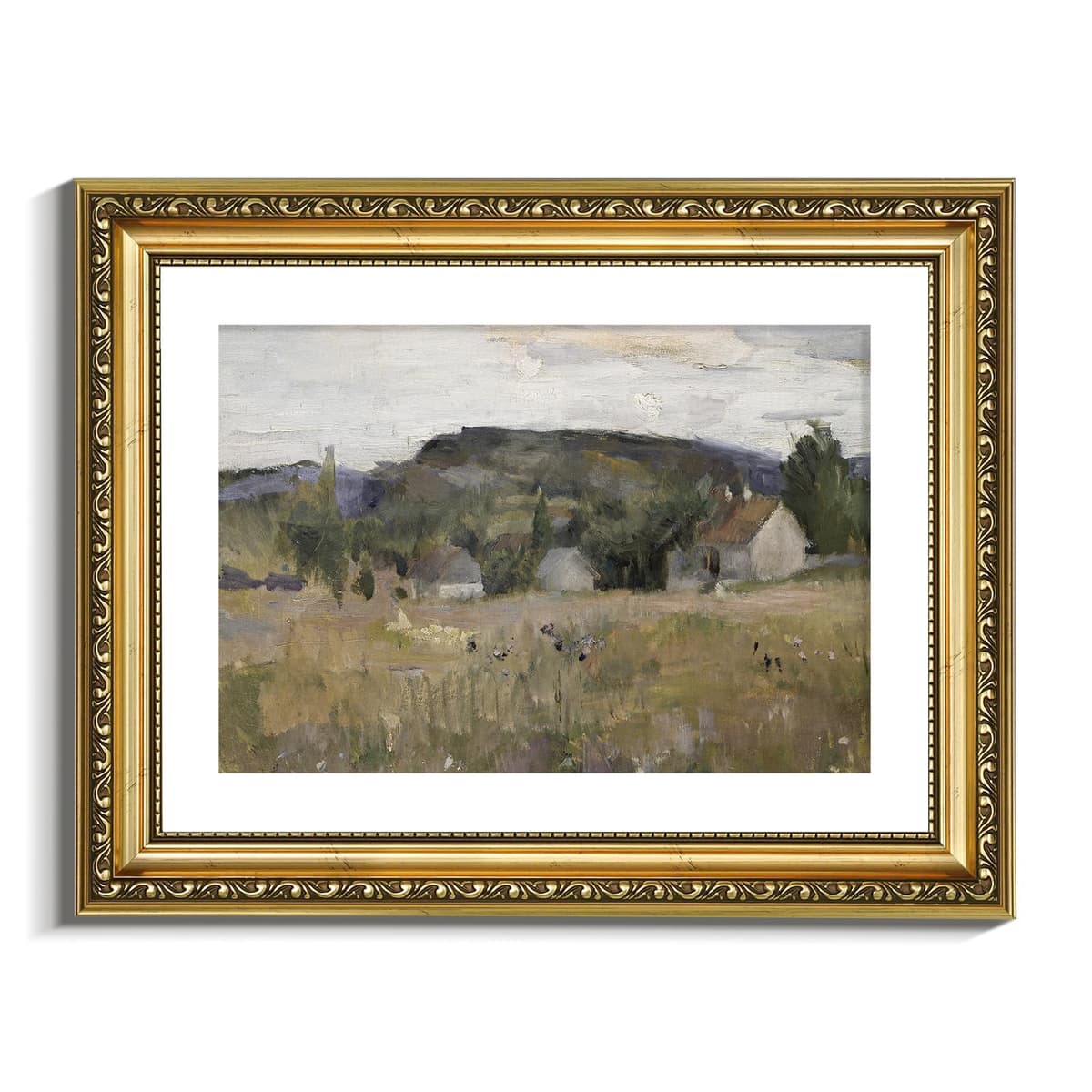 VIYYIEA Gold Framed Wall Art Canvas Print Home Decor Vintage Swan Decoration Grace Swan Art Painting Pictures Rustic Bathroom Wall Decor Animal Farmhouse Artwork for Living Room Bedroom Office 11x14in — view 8