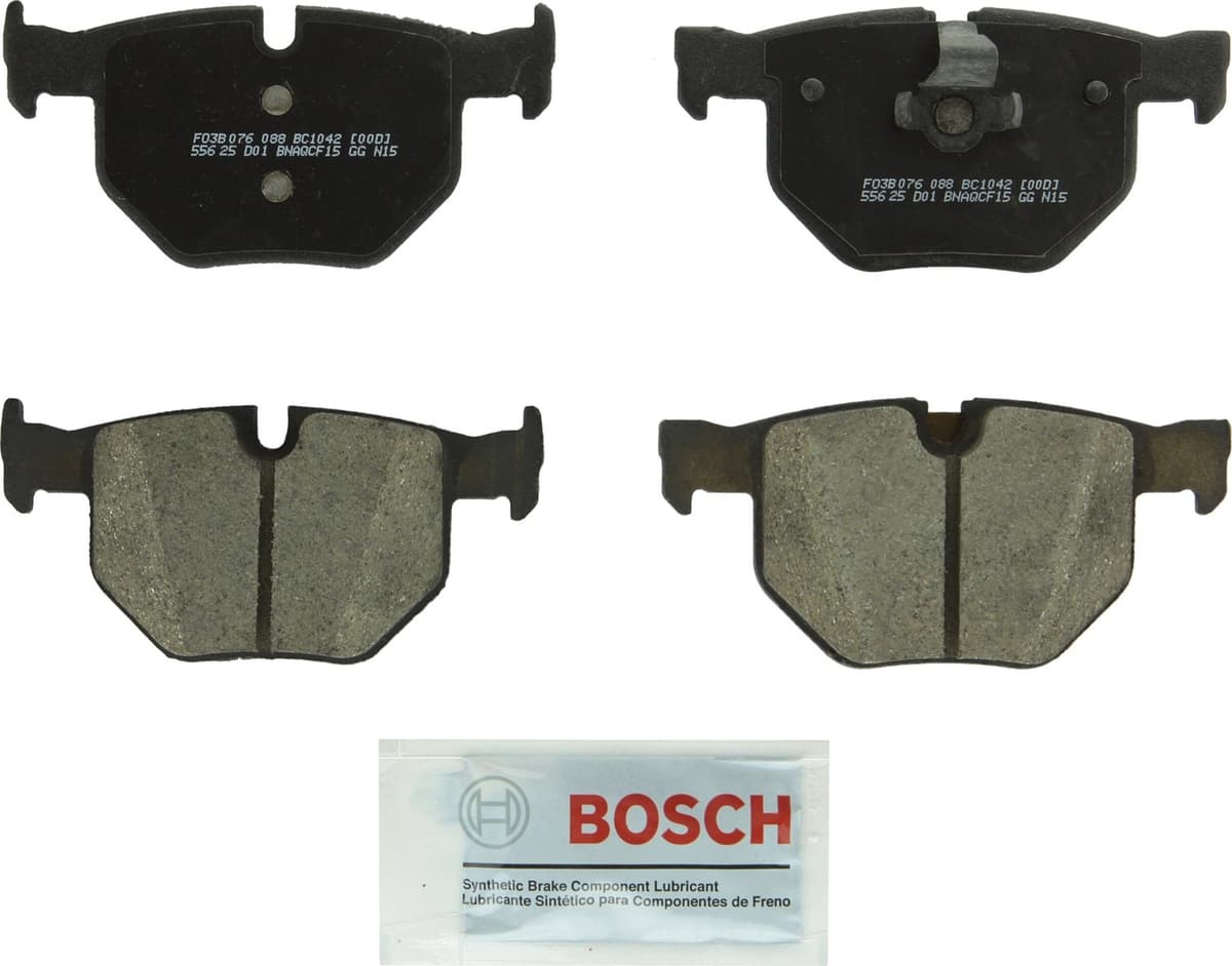Bosch BC914 QuietCast Premium Ceramic Disc Brake Pad Set For: Acura ILX; Honda Accord, Civic, CR-V, Element, Fit, Front — view 328