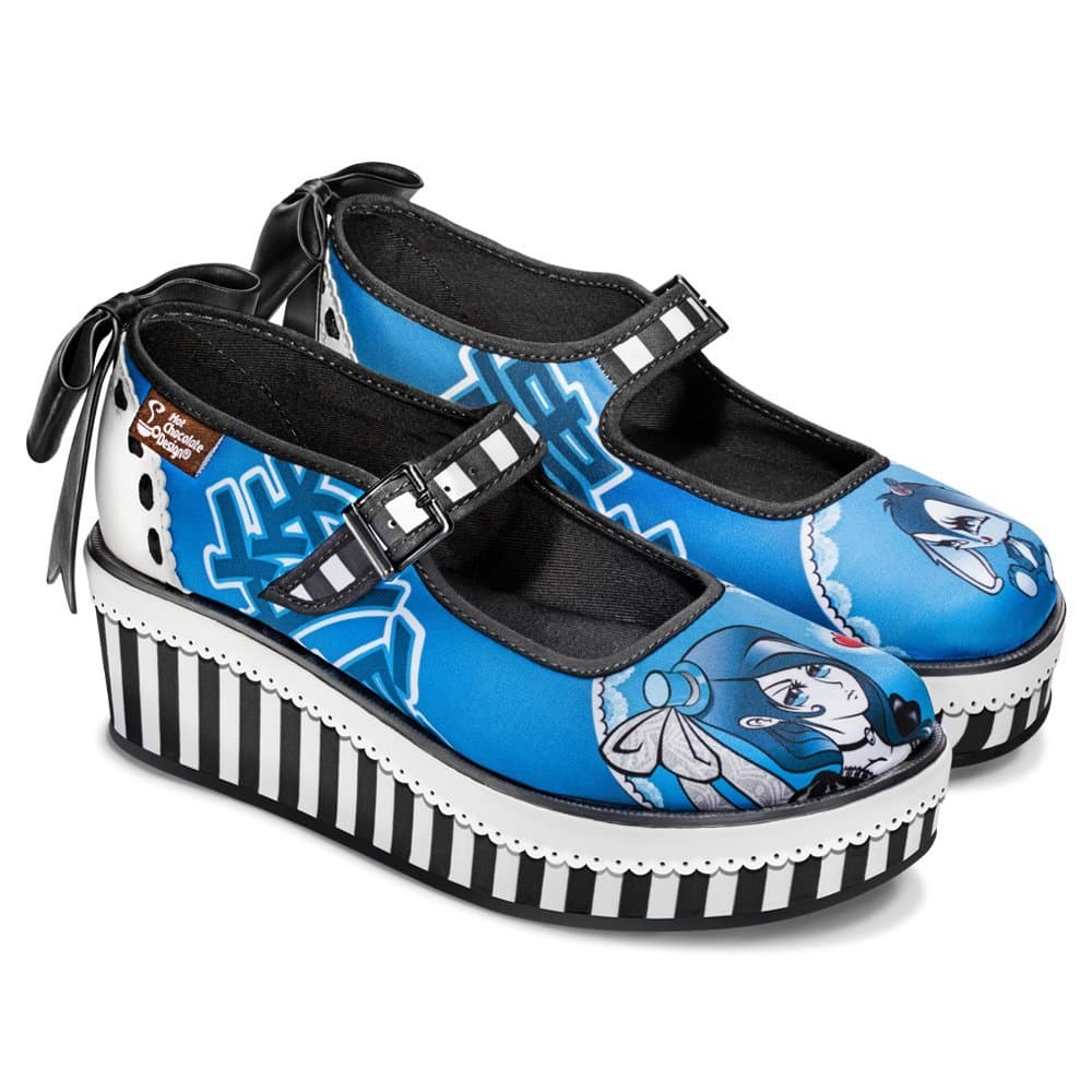 Hot Chocolate Design Chocolaticas Funky Canvas Women's Mary Jane Flat Shoes — view 127