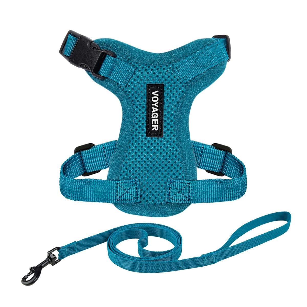 Best Pet Supplies Voyager Step-in Lock Pet Harness – All Weather Mesh, Adjustable Step in Harness for Cats and Dogs Turquoise (Matching Trim), XL (Chest: 22-36") — view 71