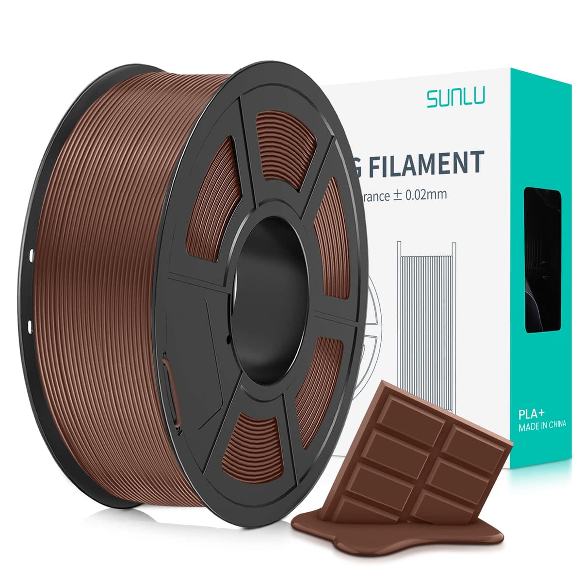 SUNLU Pack de 16 Colores Filamento PLA Plus, Filamento PLA+ Multicolor para Impresoras 3D 1.75mm, Embalado al Vacío Individualmente, 0.25kg/Bobina, Total 4kg, 16 Bobinas​ — view 44
