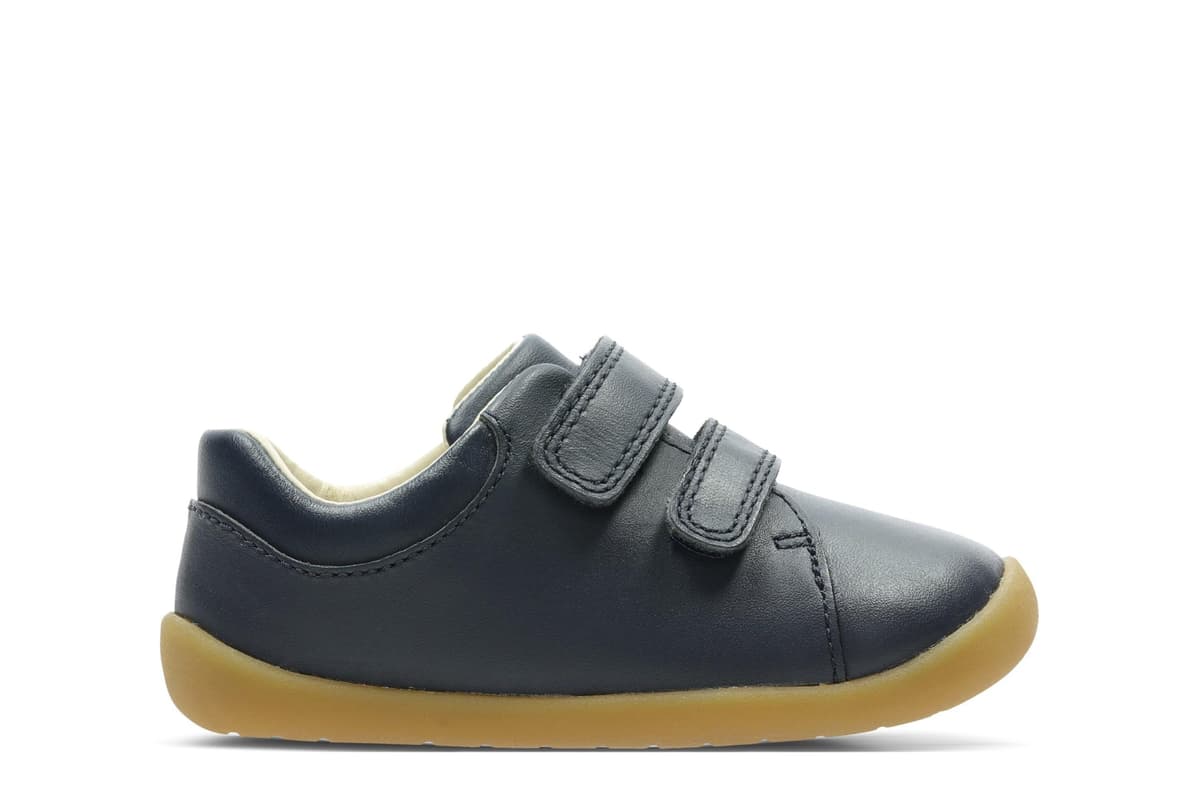 Clarks Boy's Toddler Roamer Craft Sneakers | Premium Leather | Riptape Fastening | Flexible Rubber Sole | Wide Fit Available — view 2