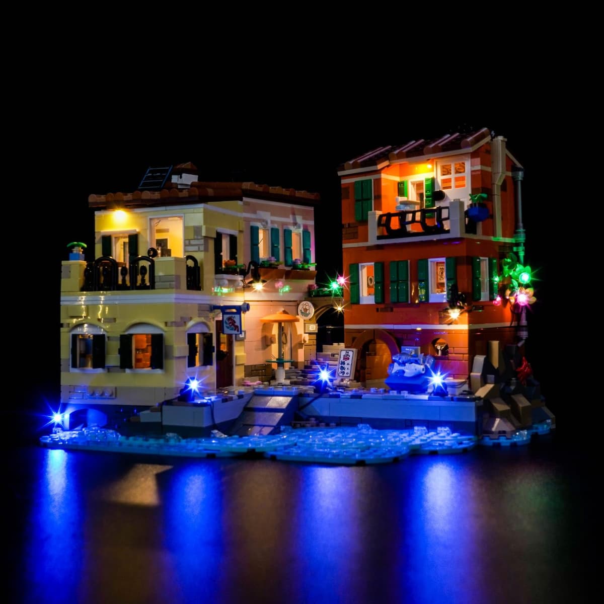 Juego de luces LED compatible con Lego 21359 Riviera italiana (no modelo), juego de iluminación decorativa compatible con Lego Italian Riviera juguete creativo