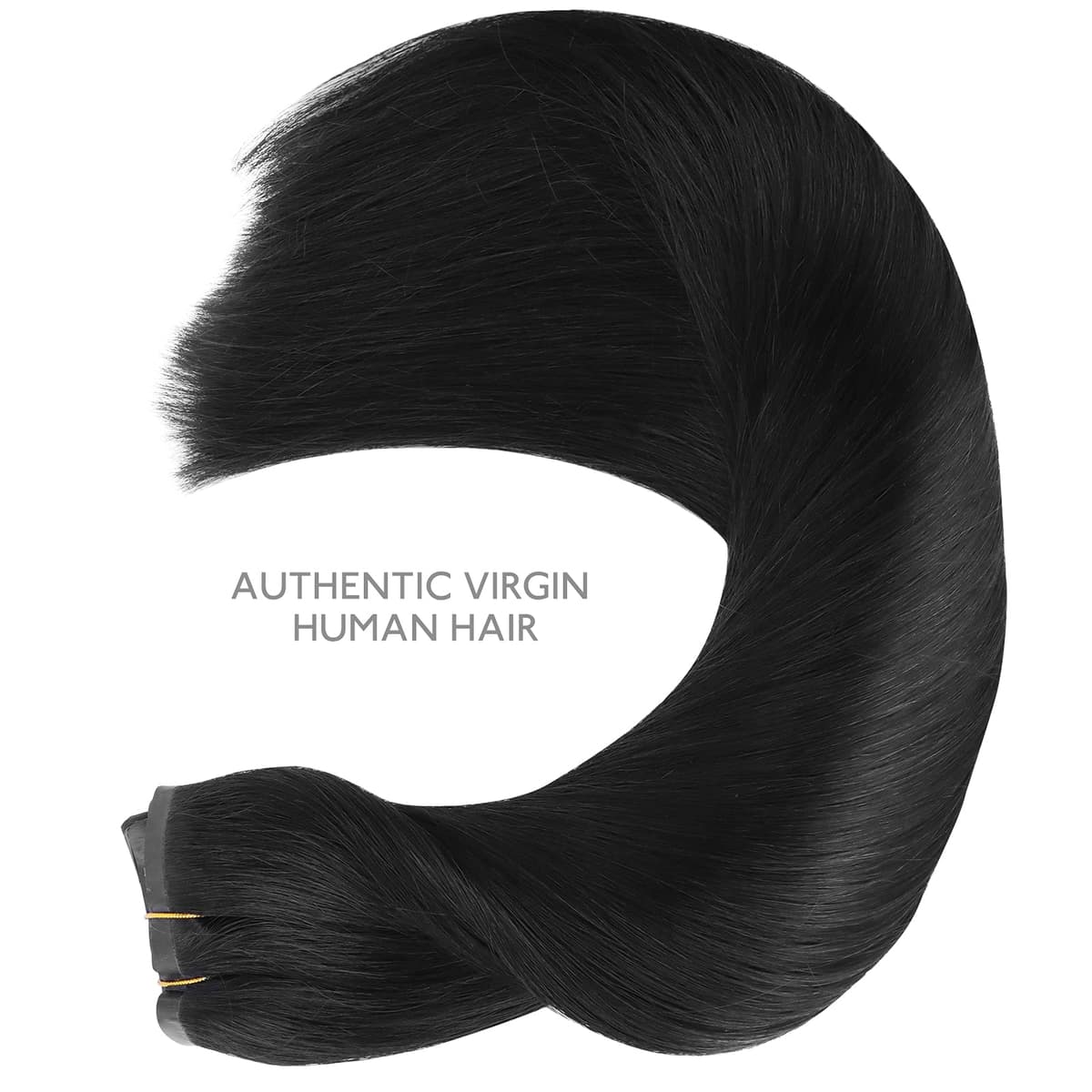WENNALIFE Extensiones de Clip Seamless de Pelo natural, Negro Azabache 50cm 150g 7 Piezas Sin Costuras Extensiones Pelo Natural Clip Extensiones de Cabello Remy Humano Natural Invisible Clip In — view 6