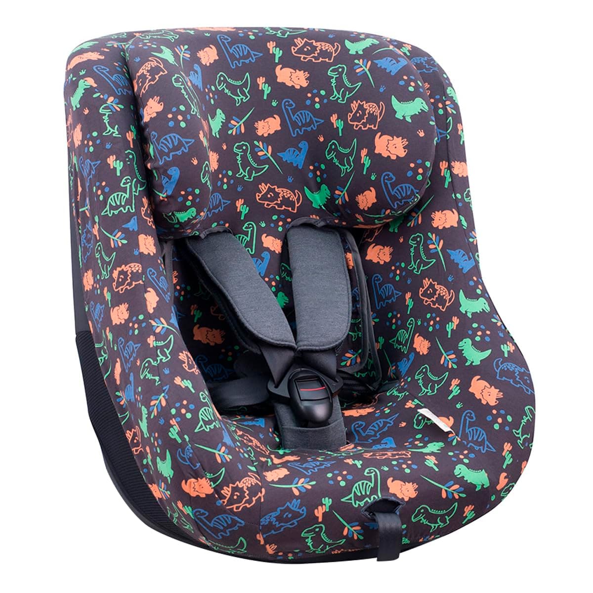 JYOKO Kids Funda de algodón Compatible con Joie Spin 360 y Nuna Rebl (Happy Dino) — view 3