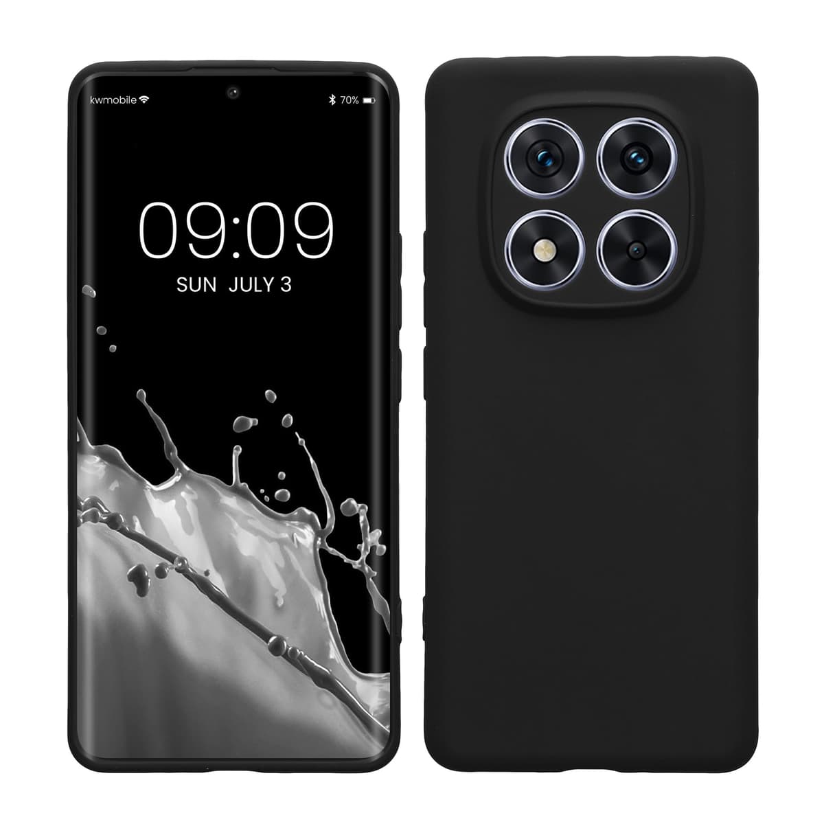 kwmobile Carcasa Compatible con Xiaomi Redmi Note 14 Pro 5G / Poco X7 Funda - Funda Ultrafina de TPU con Bordes elevados - Lavanda Metalizado — view 309