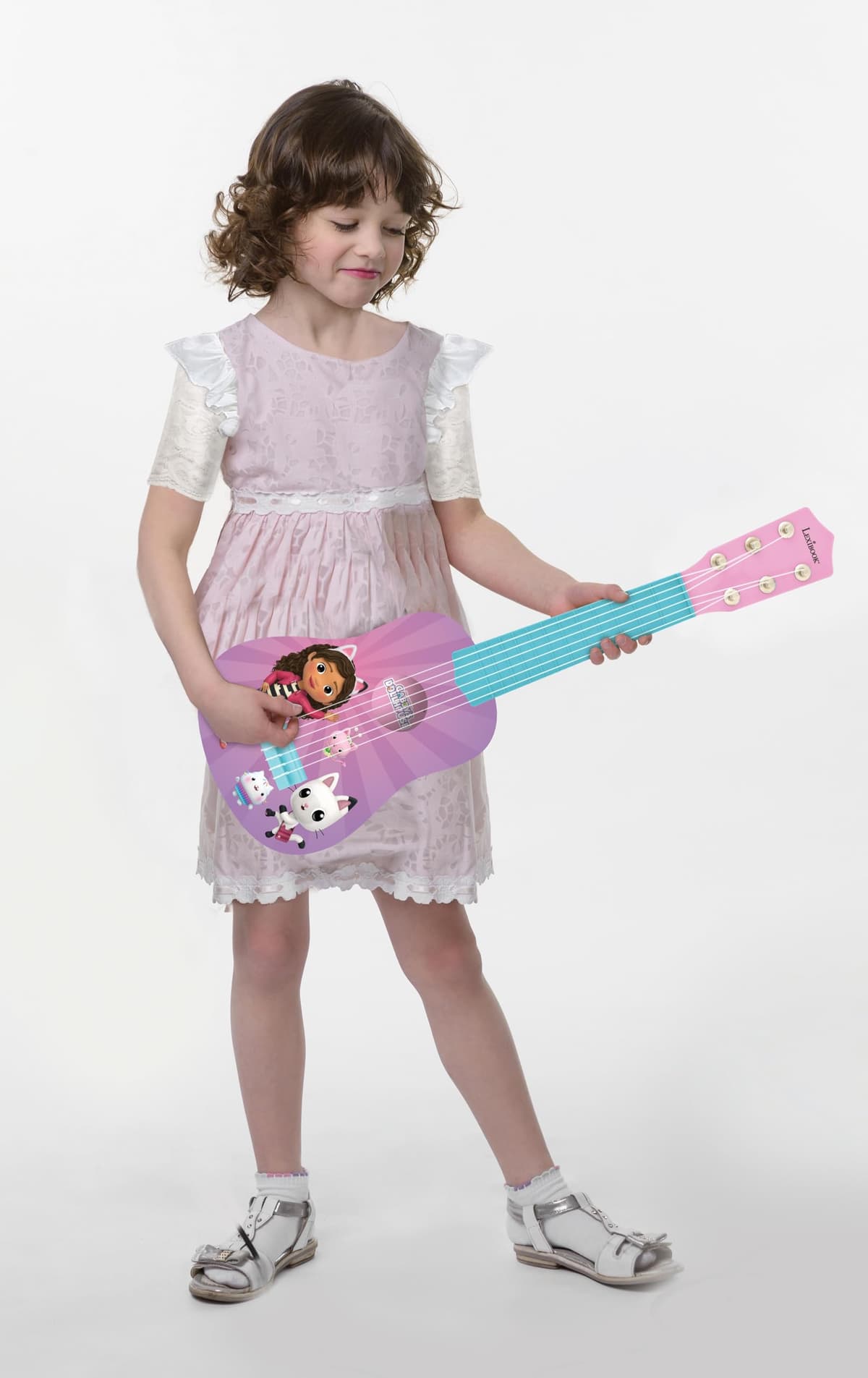 Lexibook, Gabby's Dollhouse, Mi Primera Guitarra para niños, 6 Cuerdas de Nylon, 53 cm, Guía incluida, Rosa, K200GDHLXB — view 5