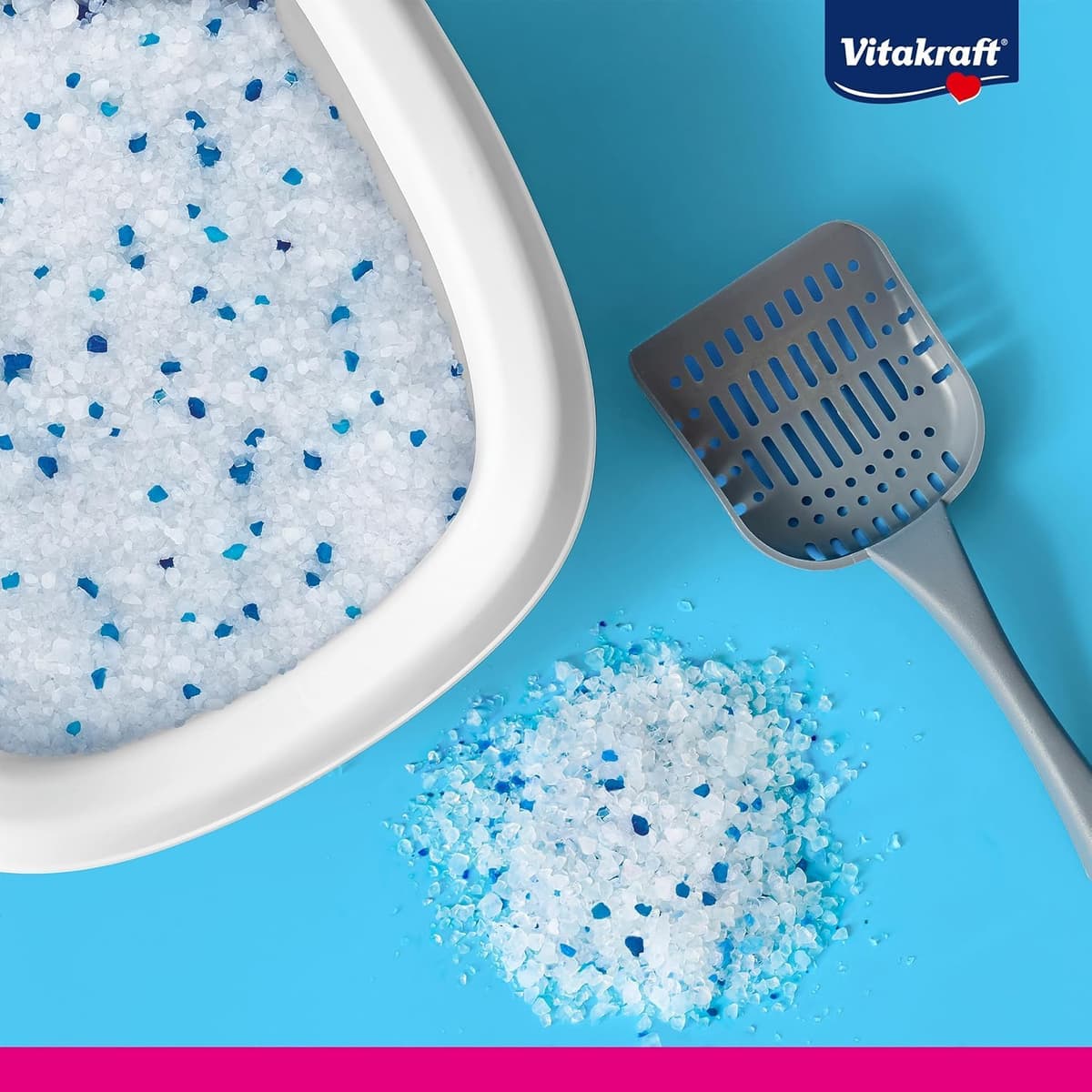 Vitakraft Magic Clean Classic, Arena no aglomerante para Gatos, Fabricada con microesferas minerales, inhibe Las bacterias, Especialmente Baja en Polvo, Tiene una duración de 8 semanas (1x 8,4l) — view 4