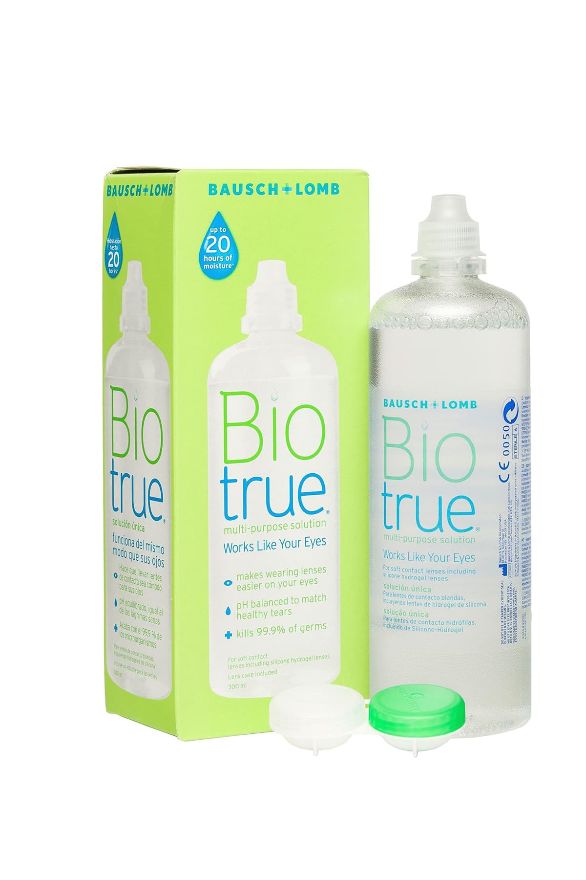 Biotrue Bausch + Lomb Solución Única 2 x 300ml + 60ml gratis para lentes de contacto blandas — view 6