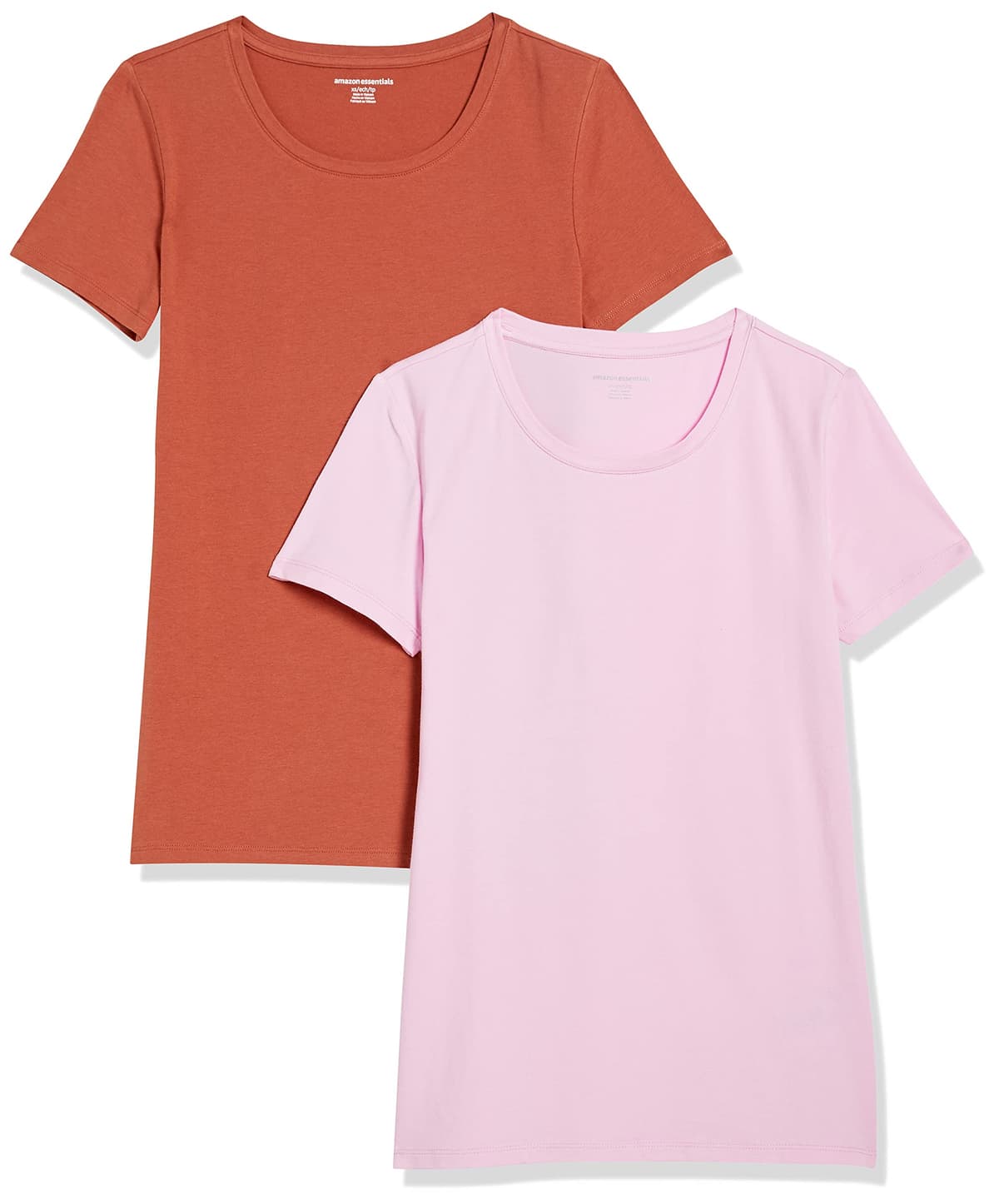Amazon Essentials Camiseta de Manga Corta y Corte Estándar (Opciones de Cuello Redondo y Cuello en V) Mujer, Paquetes Múltiples — view 13