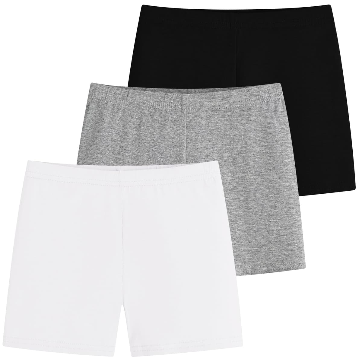 Domee Shorts Pantalones Cortos Leggings Deporte Verano Algodón Niñas 3 Pack — view 7