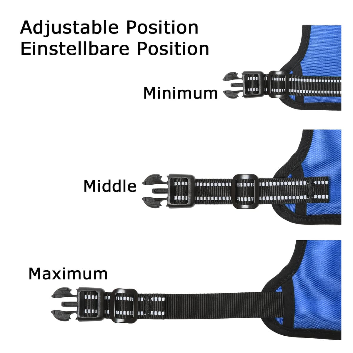 HEELE Dog Harness Medium No Pull Dog Vest Harness with Soft Handle Reflective Pet Harness for Outdoor Training Walking, Black, M — view 241