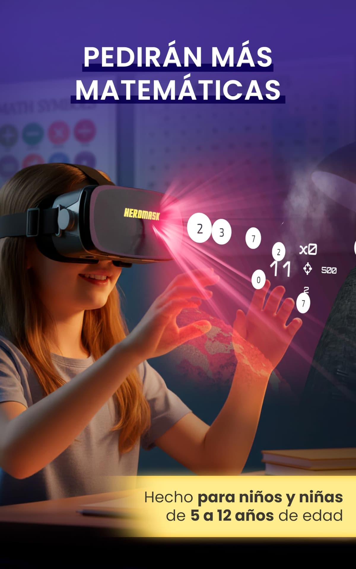 Heromask Languages: Virtual Glasses + Games (5-12 years) ― Gift that motivates you to learn English, Chinese and other languages while playing VR video games — view 15