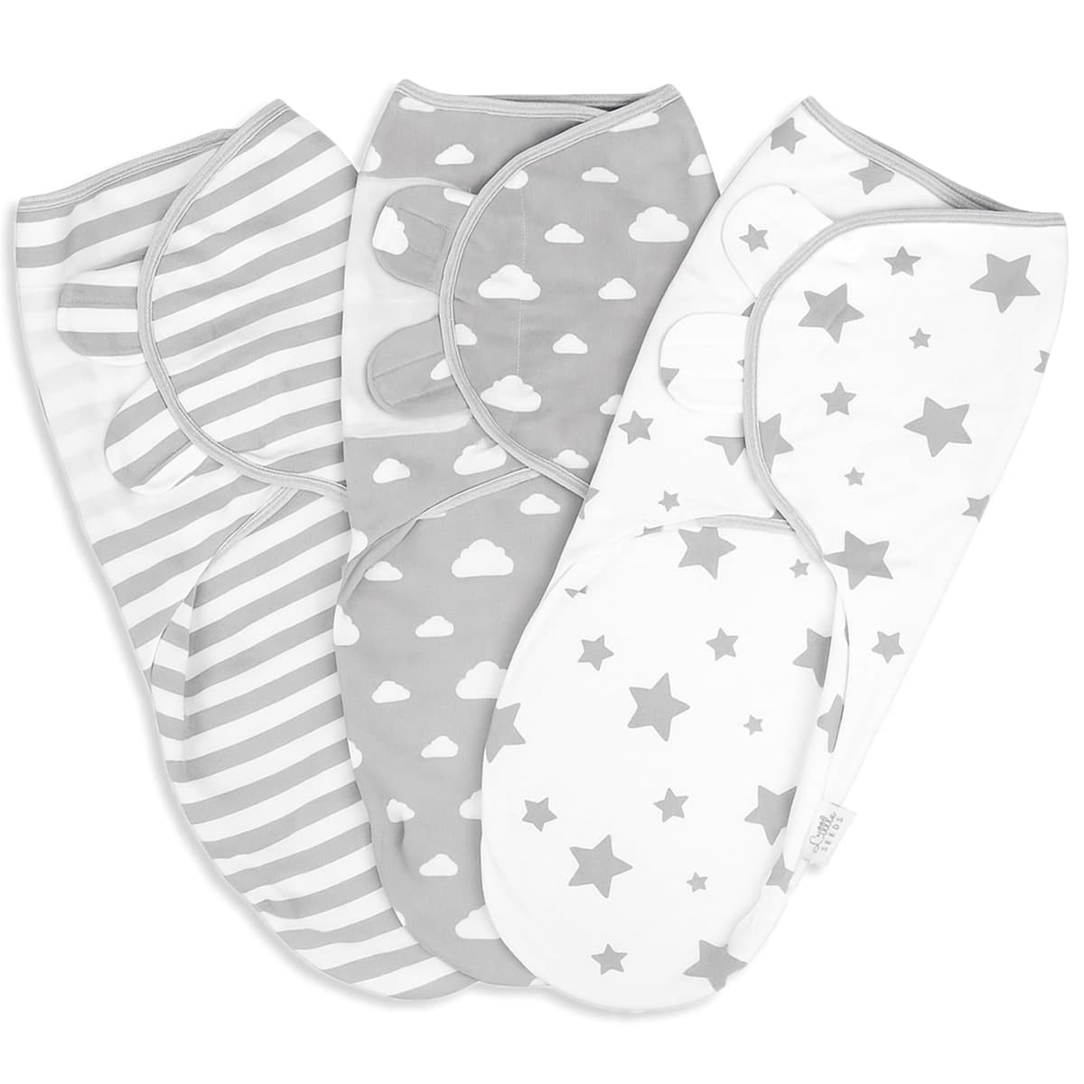Little Seeds Swaddle Blanket 0-3 Months, 3-Pack Organic Cotton Baby Swaddles - Swaddles for Newborns Infant Boys & Girls, Soft & Snug Hip-Healthy Swaddling Blankets — view 9