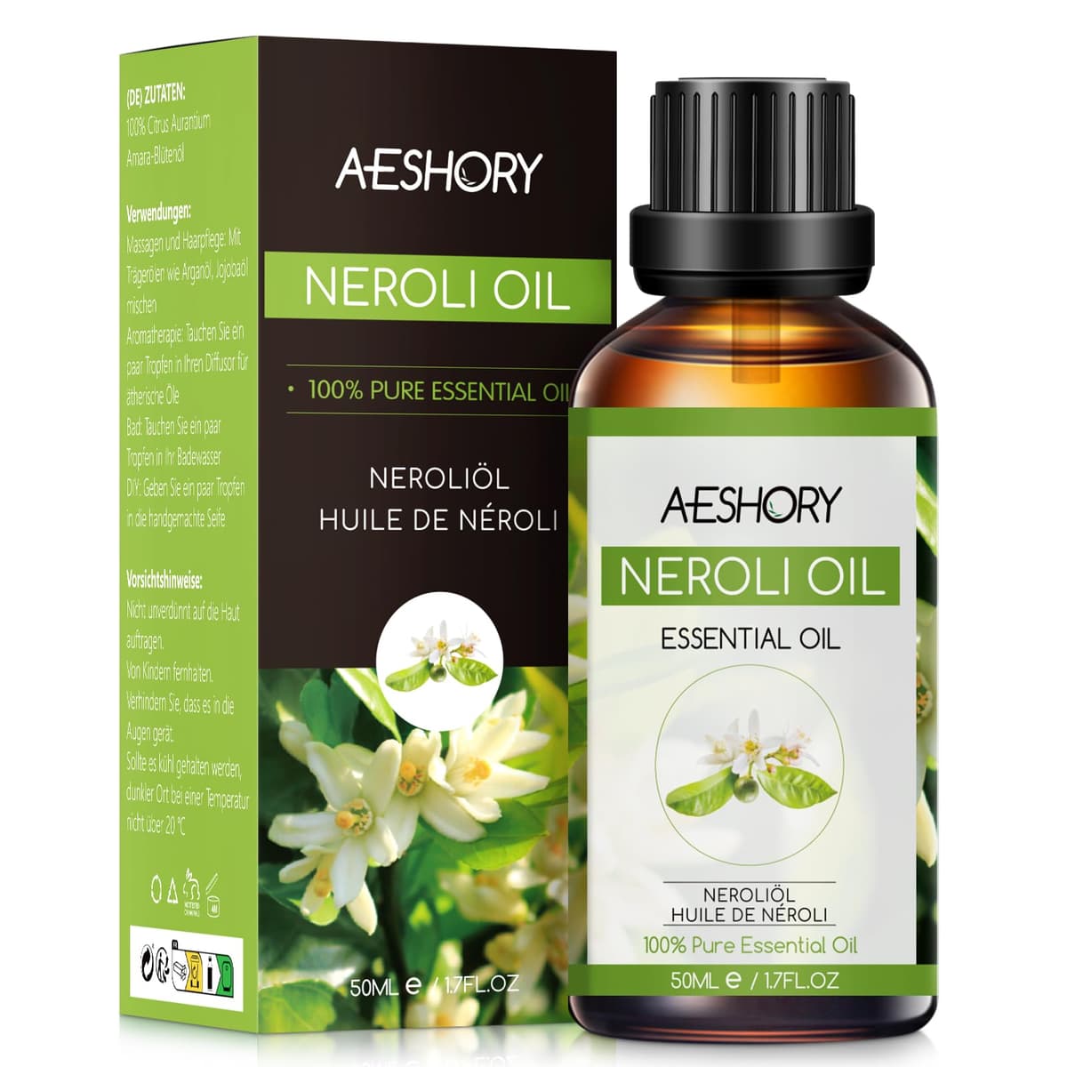 AESHORY Aceite Esencial de Rosa 50ML, Natural Aceite de Aromaterapia de Rosa, Aceites de Fragancia Premium para Humidificador, Masaje, Baño, Cuidado la Piel, Relajación y Calma — view 17
